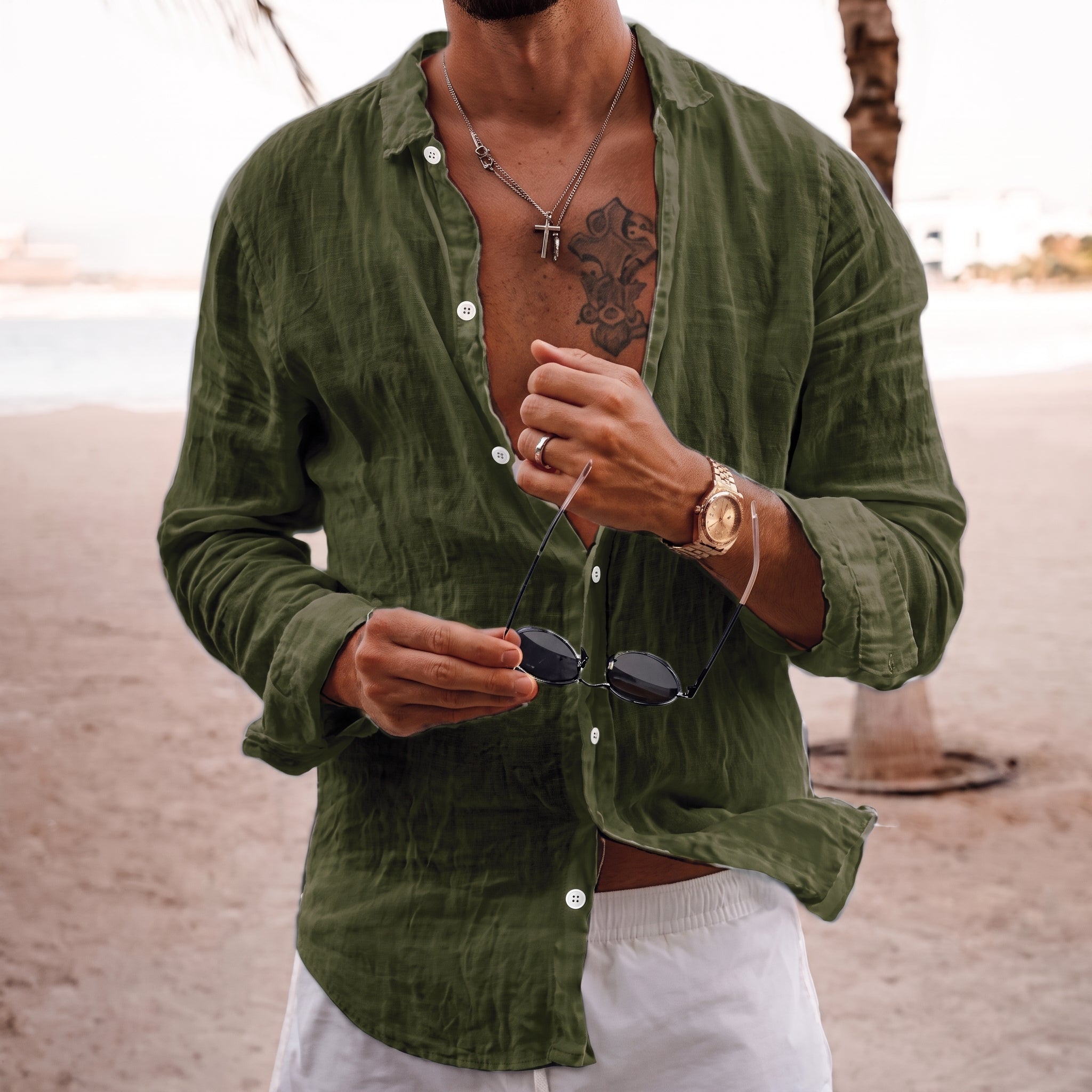 Hans – Men's Summer Loose Fit Long Sleeve Shirt