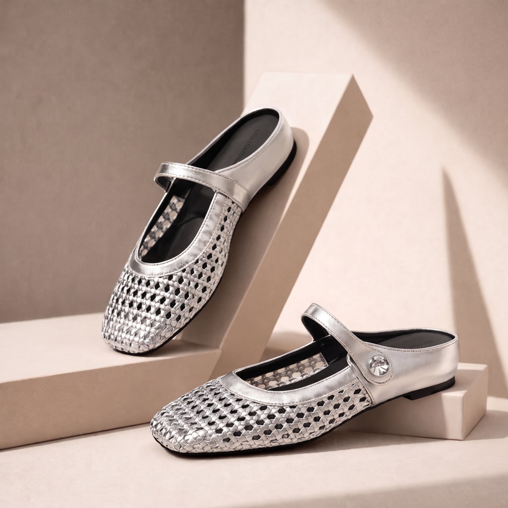 Alice – Women's Orthopaedic Square Toe Flat Mules