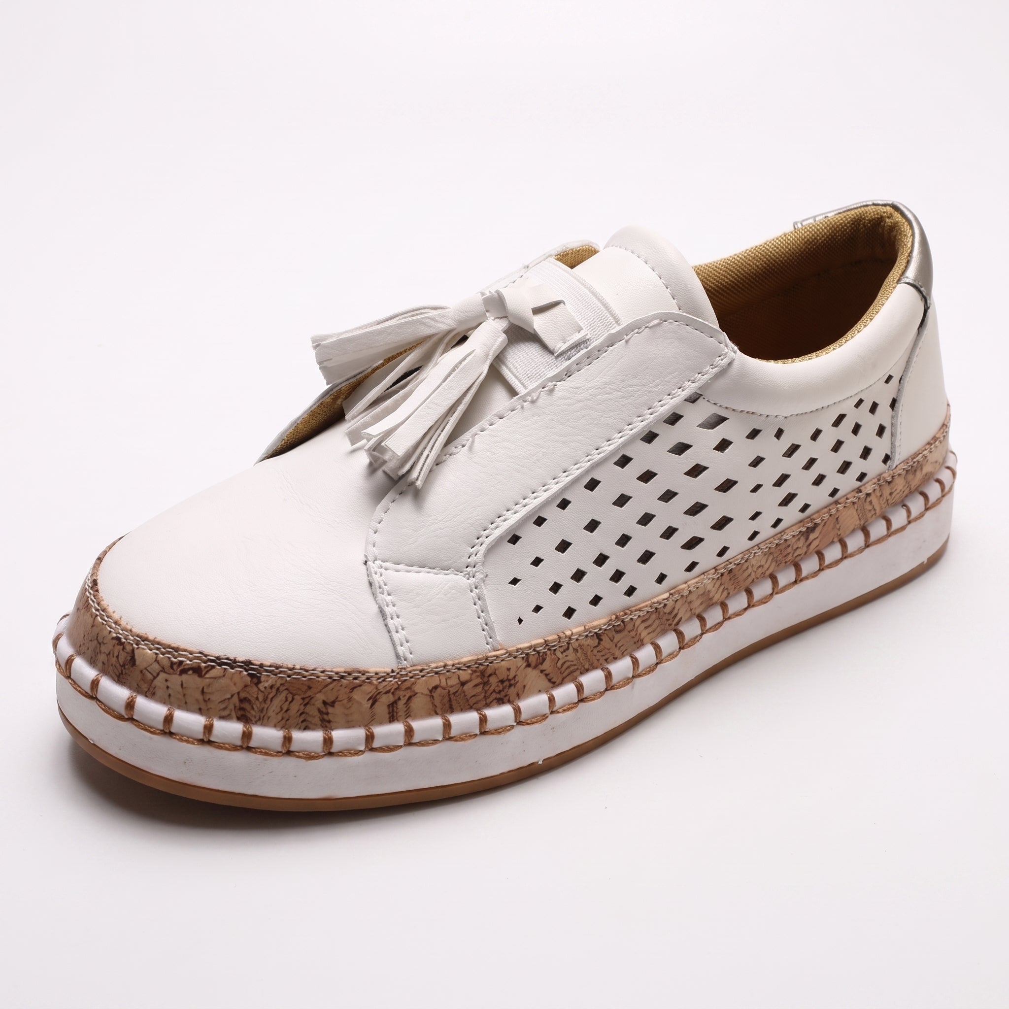 Leonie – Women's Orthopaedic Tassel Detail Slip-On Trainers