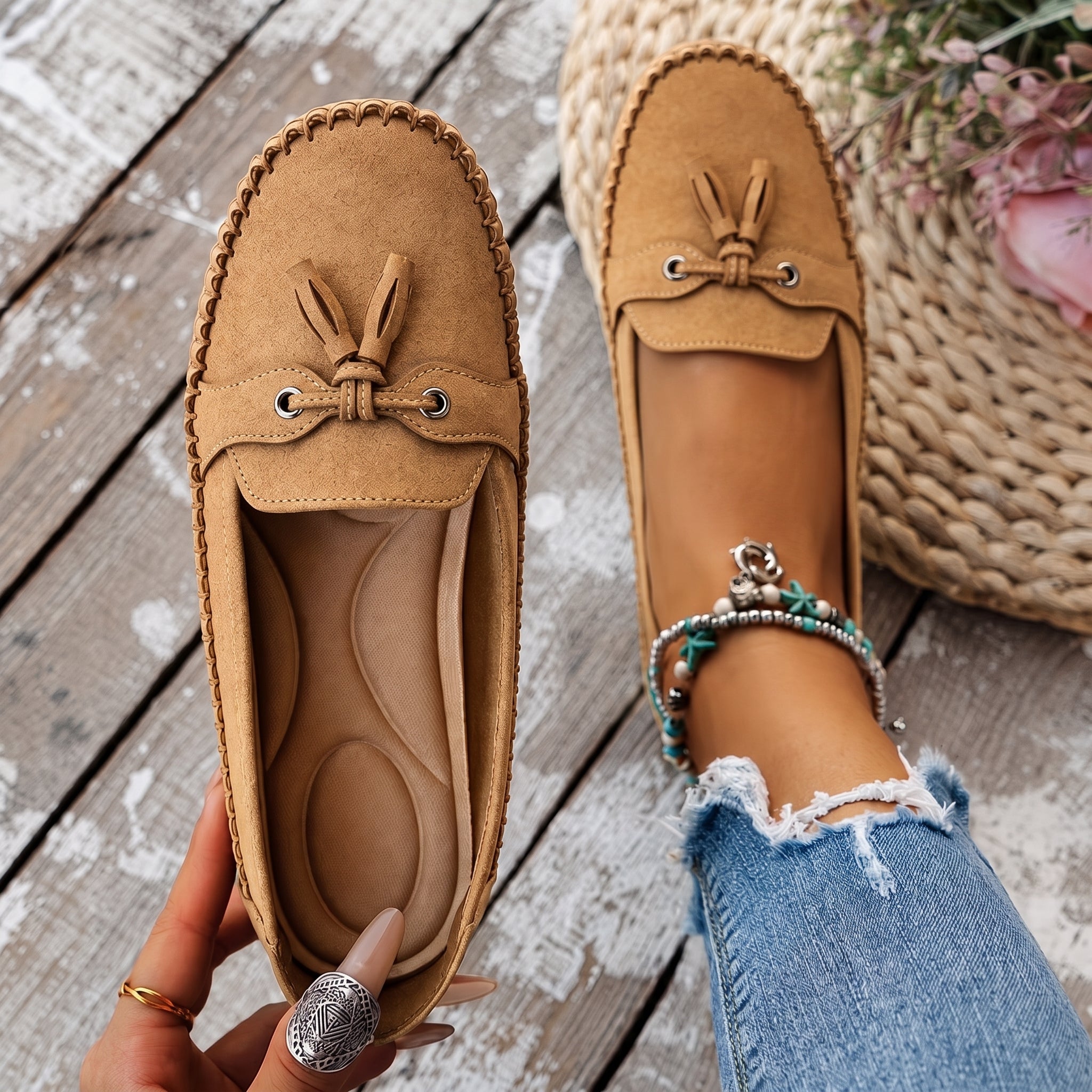 Leni - Women's Orthopaedic Tassel Moccasin Loafers