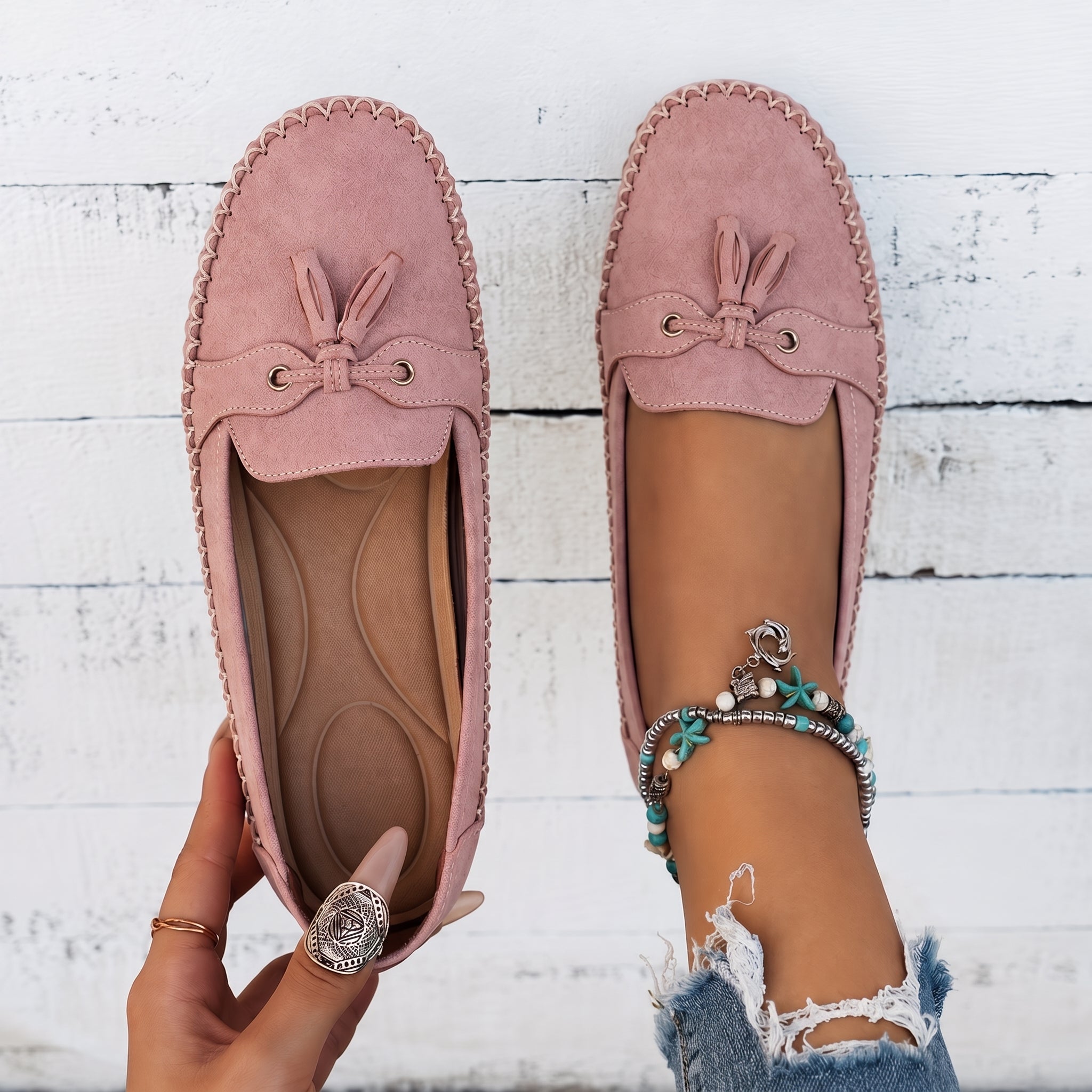 Leni - Women's Orthopaedic Tassel Moccasin Loafers