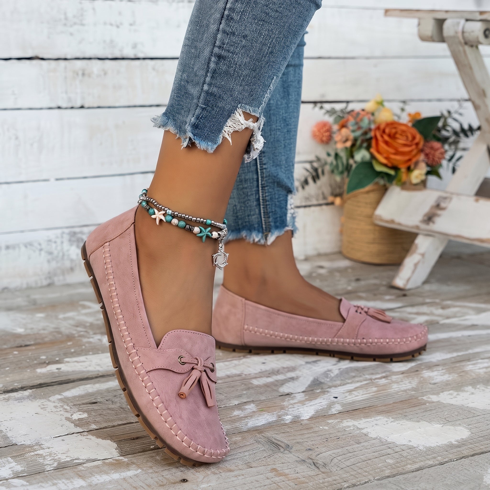 Leni - Women's Orthopaedic Tassel Moccasin Loafers