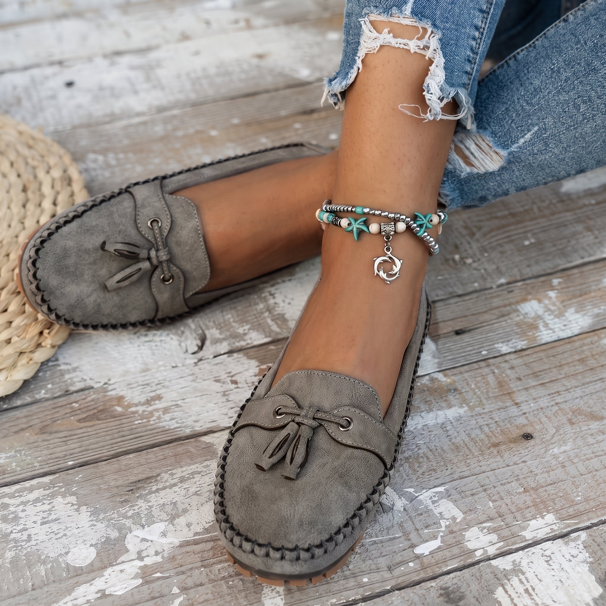 Leni - Women's Orthopaedic Tassel Moccasin Loafers