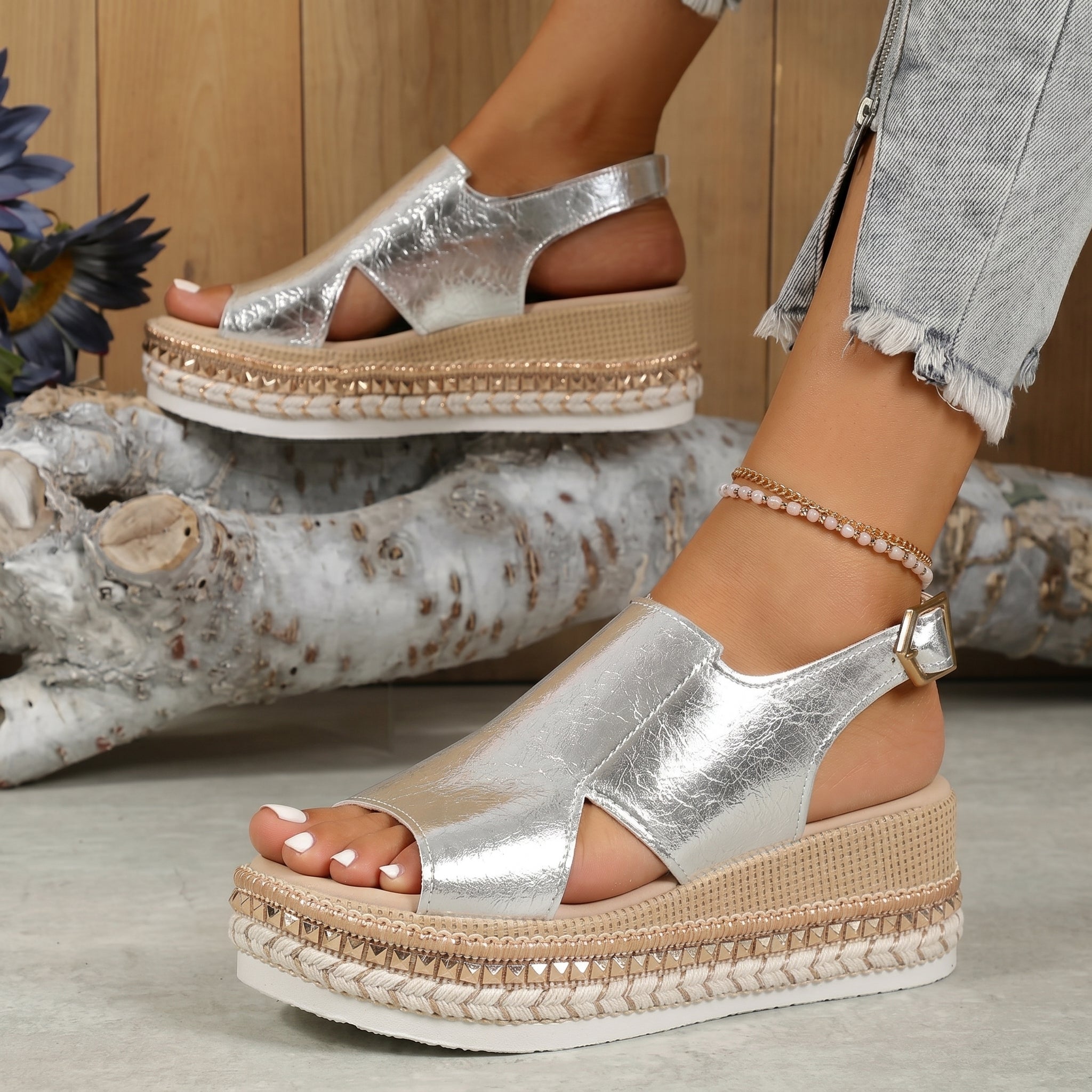 Alice - Women's Summer Open-Toe Wedge Sandals