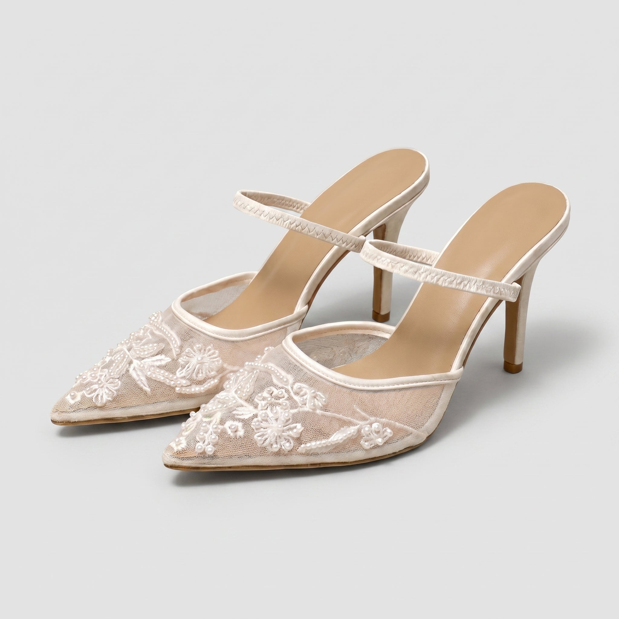 Johanna - Women's Embellished Pointed Toe Stiletto Heel