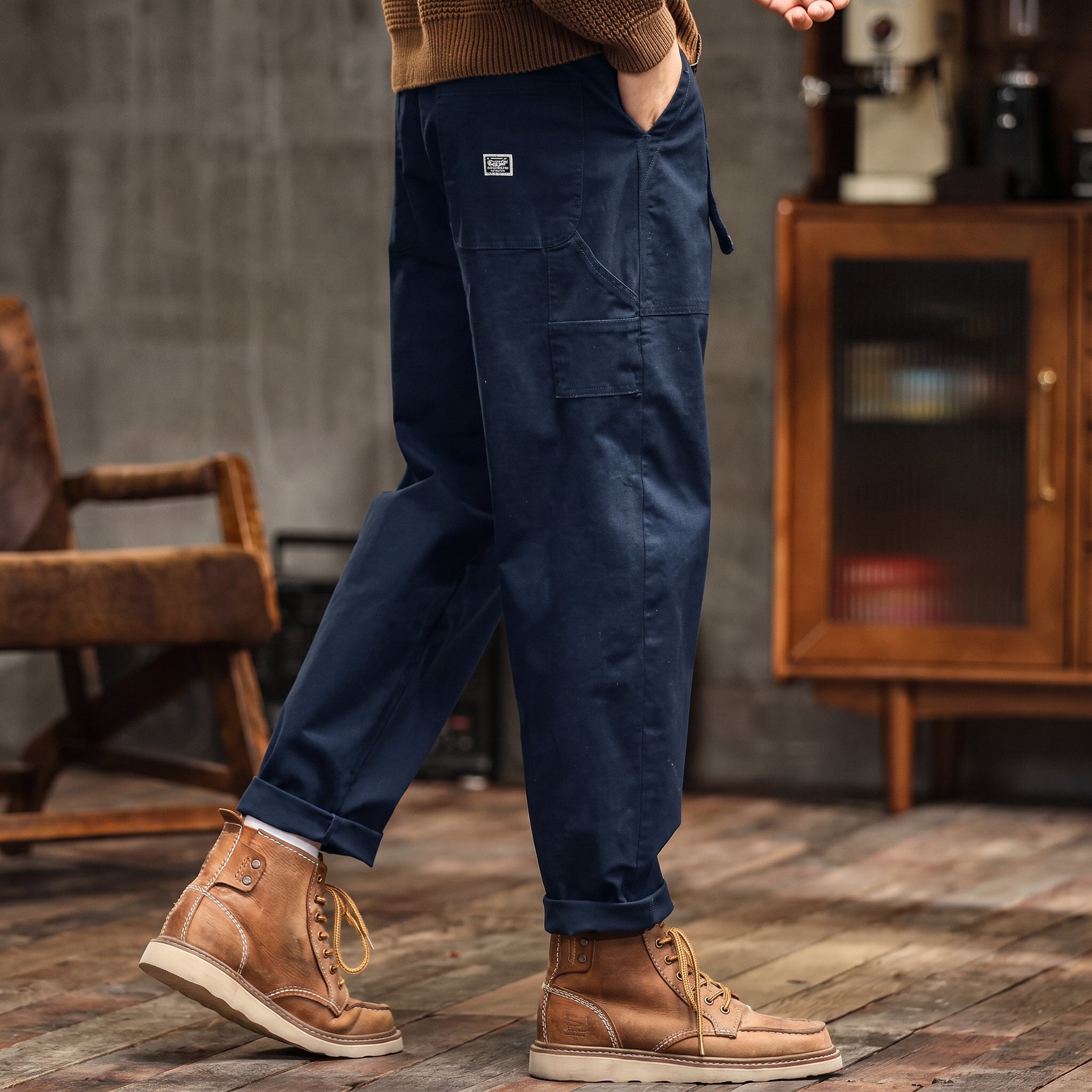 Charlie - Men's Relaxed Fit Cargo Trousers with Flap Pockets