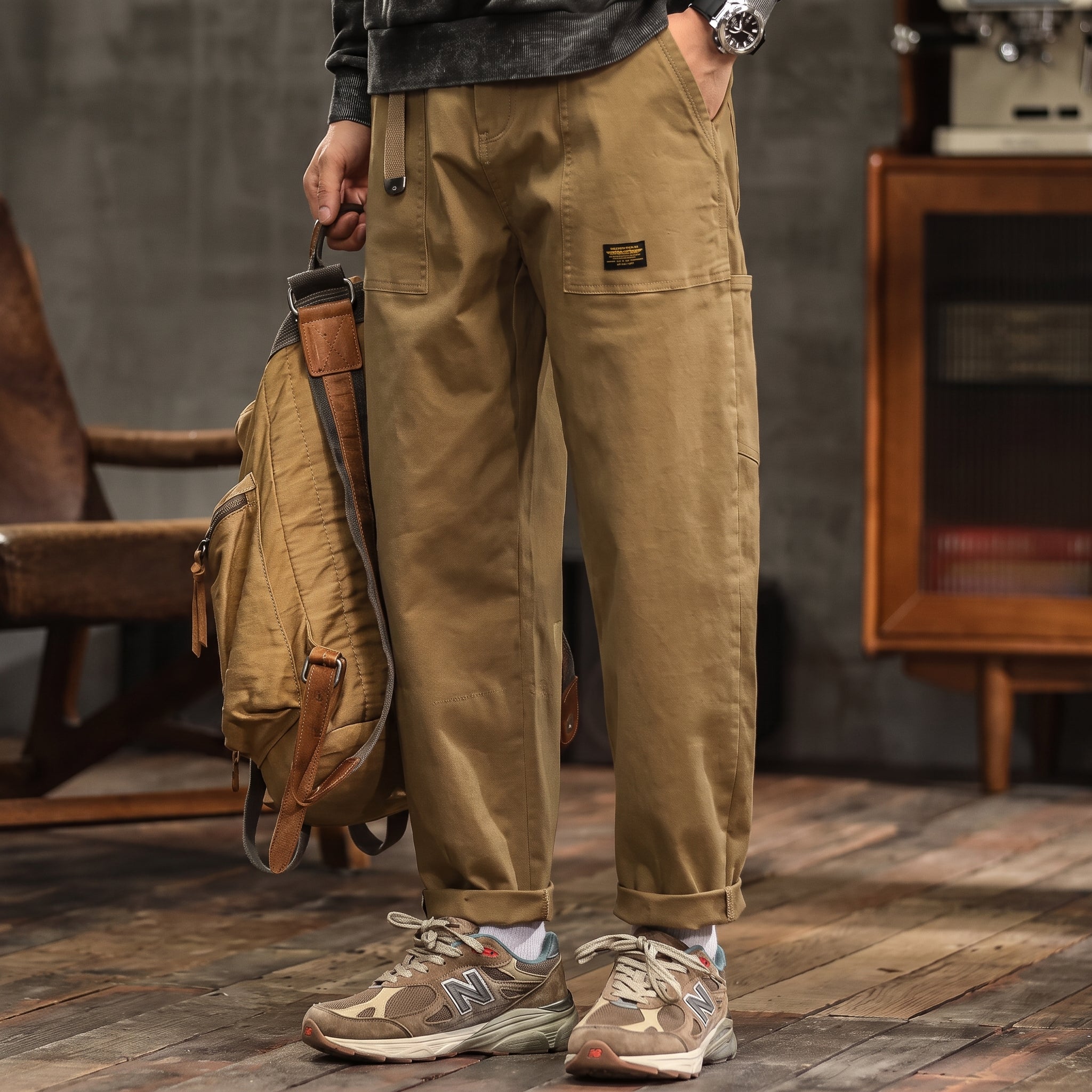 Charlie - Men's Relaxed Fit Cargo Trousers with Flap Pockets