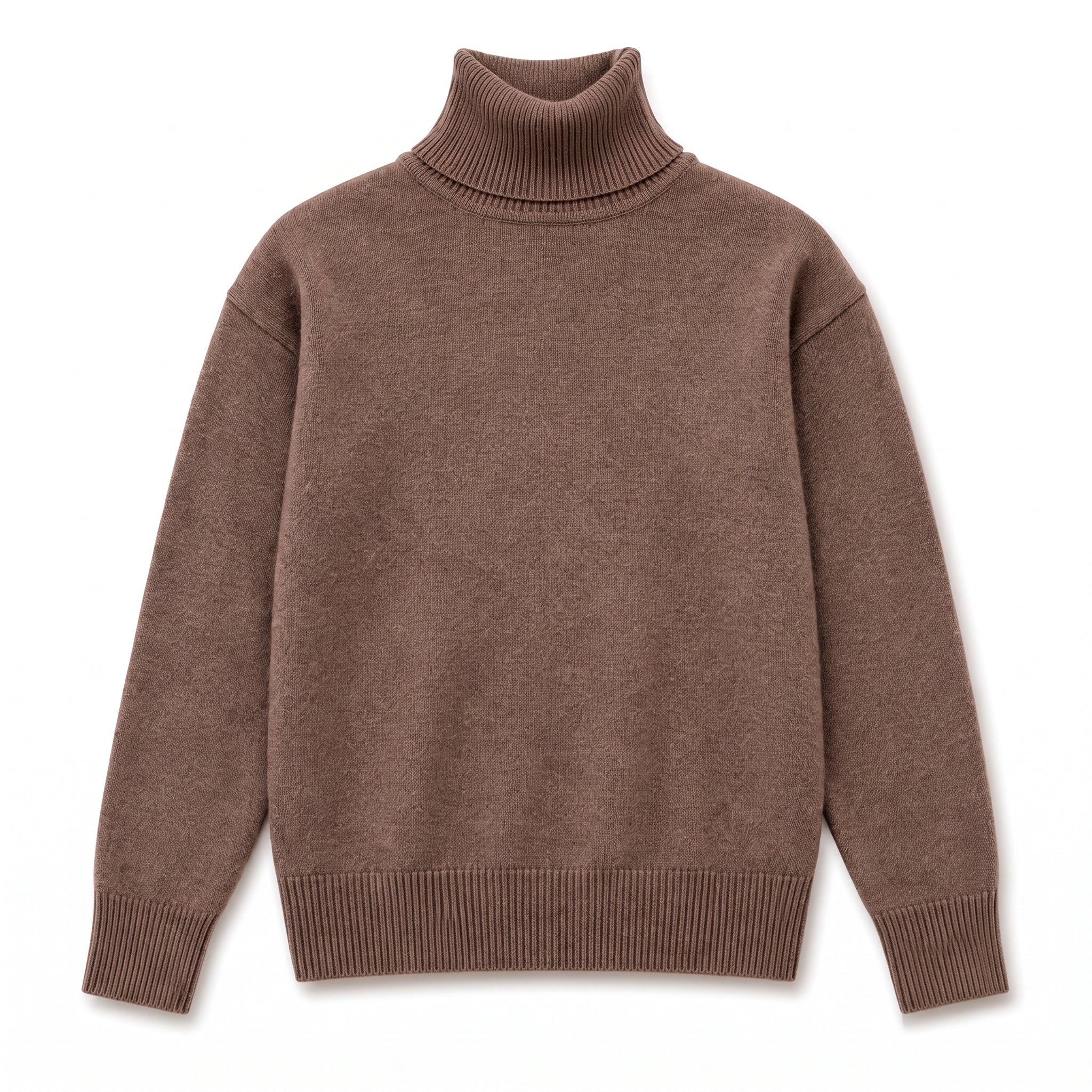 Sophie - Women's Oversized High-Neck Knit Jumper with Ribbed Cuffs