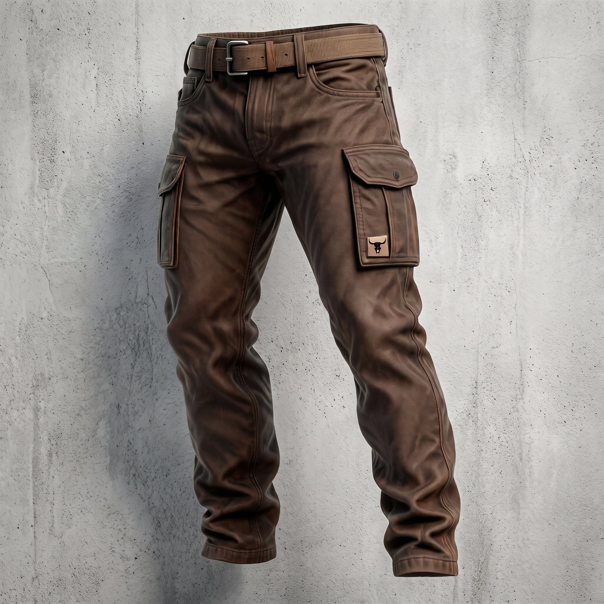 Jack - Men's Straight-Leg Tapered Cargo Pants with Button-Flap Pockets