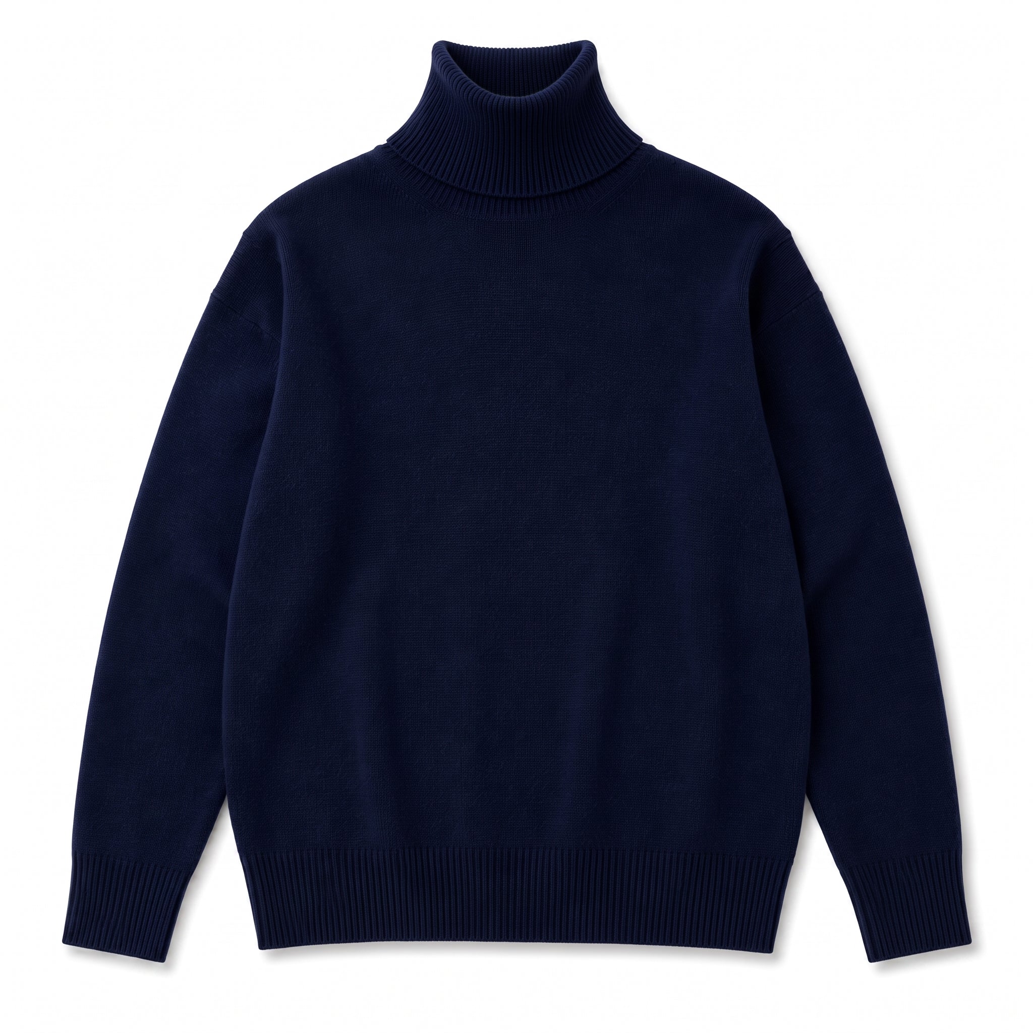 Sophie - Women's Oversized High-Neck Knit Jumper with Ribbed Cuffs