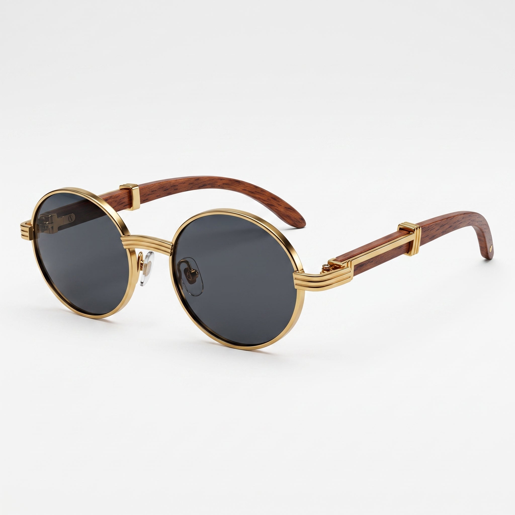 Alex - Unisex Summer Retro Oval Frame Sunglasses - sunglasses - Grey - Taylor & Bennett