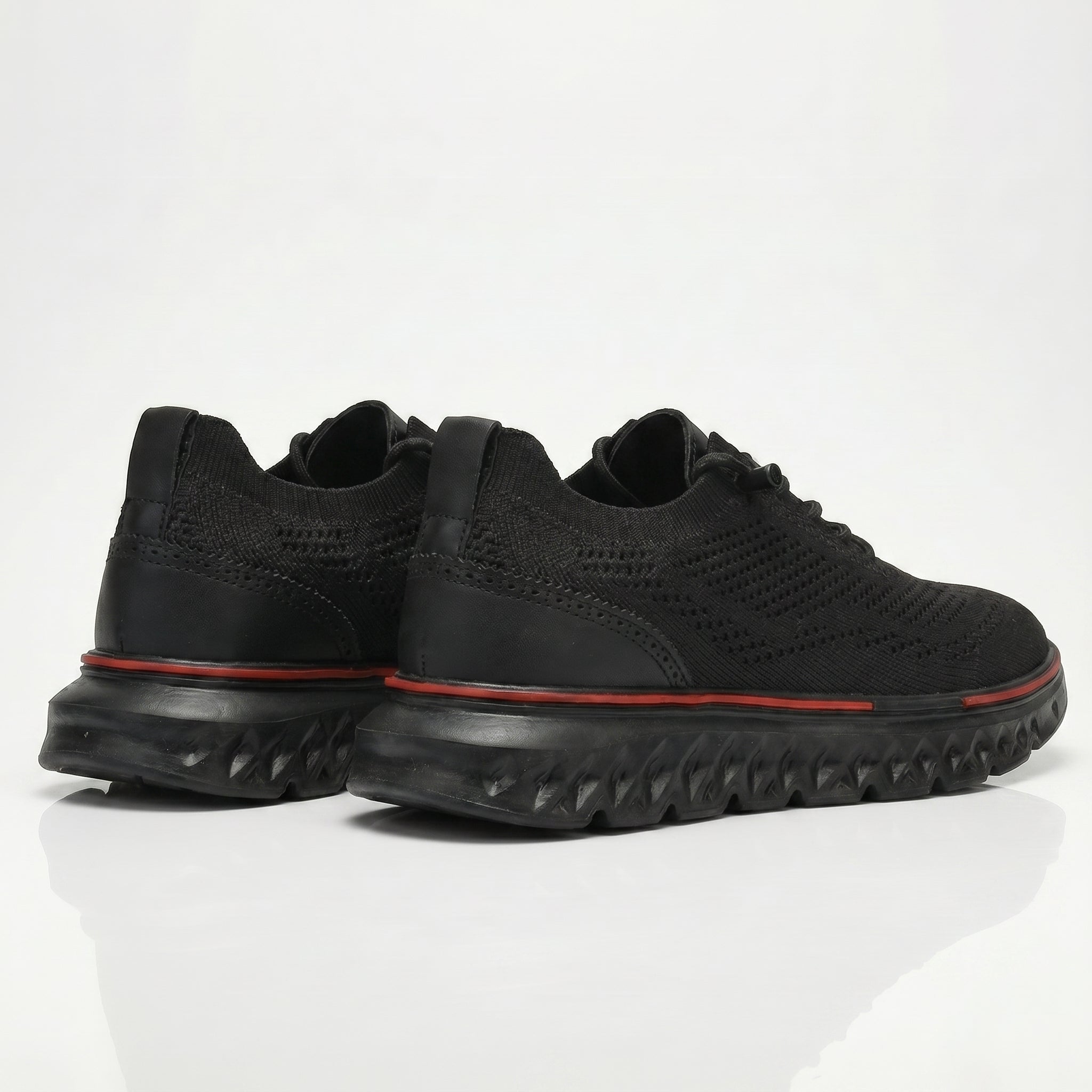 Alexander - Men's Orthopaedic Breathable Trainers - Trainers - Black - Taylor & Bennett
