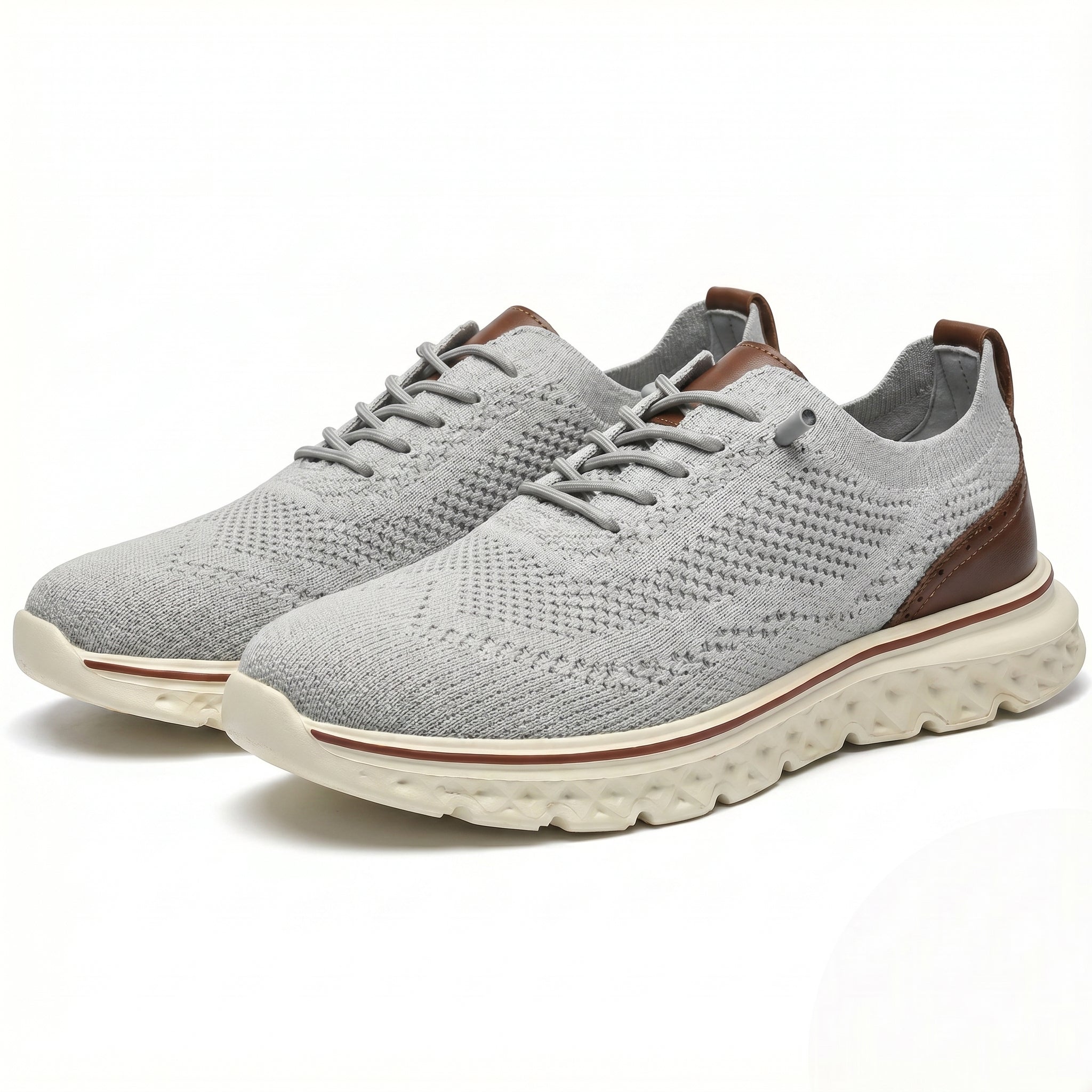 Alexander - Men's Orthopaedic Breathable Trainers - Trainers - Grey - Taylor & Bennett