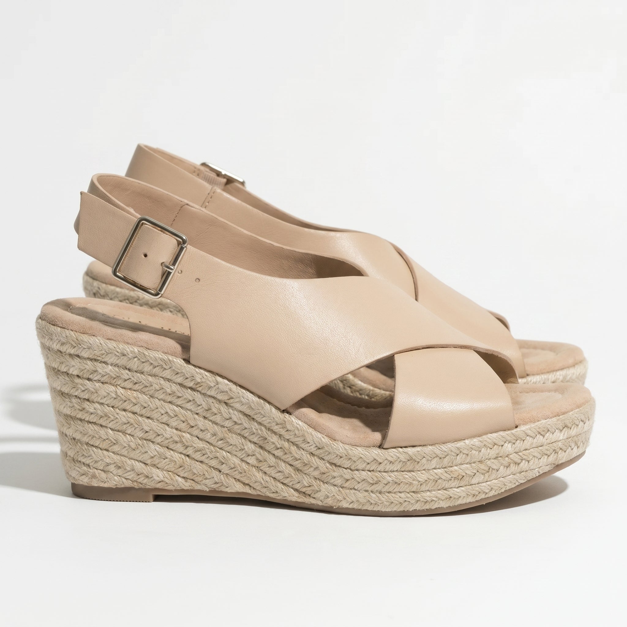 Alice - Women's Lightweight Open - Toe Sandals with Cushioned Sole - Footwear - Beige - Taylor & Bennett