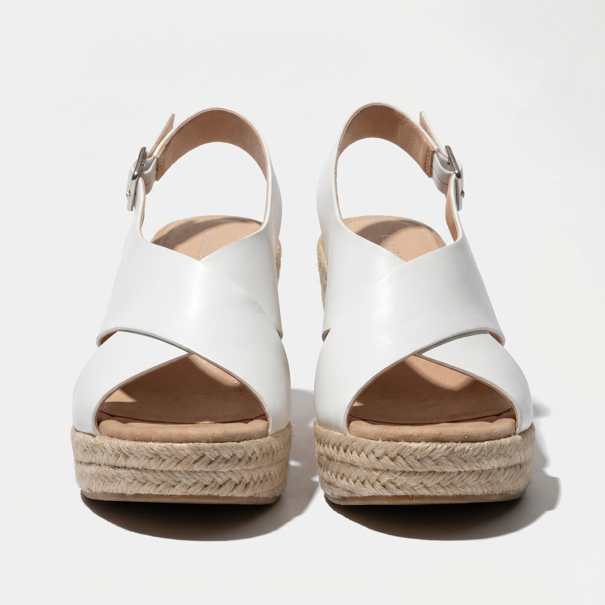 Alice - Women's Lightweight Open - Toe Sandals with Cushioned Sole - Footwear - White - Taylor & Bennett