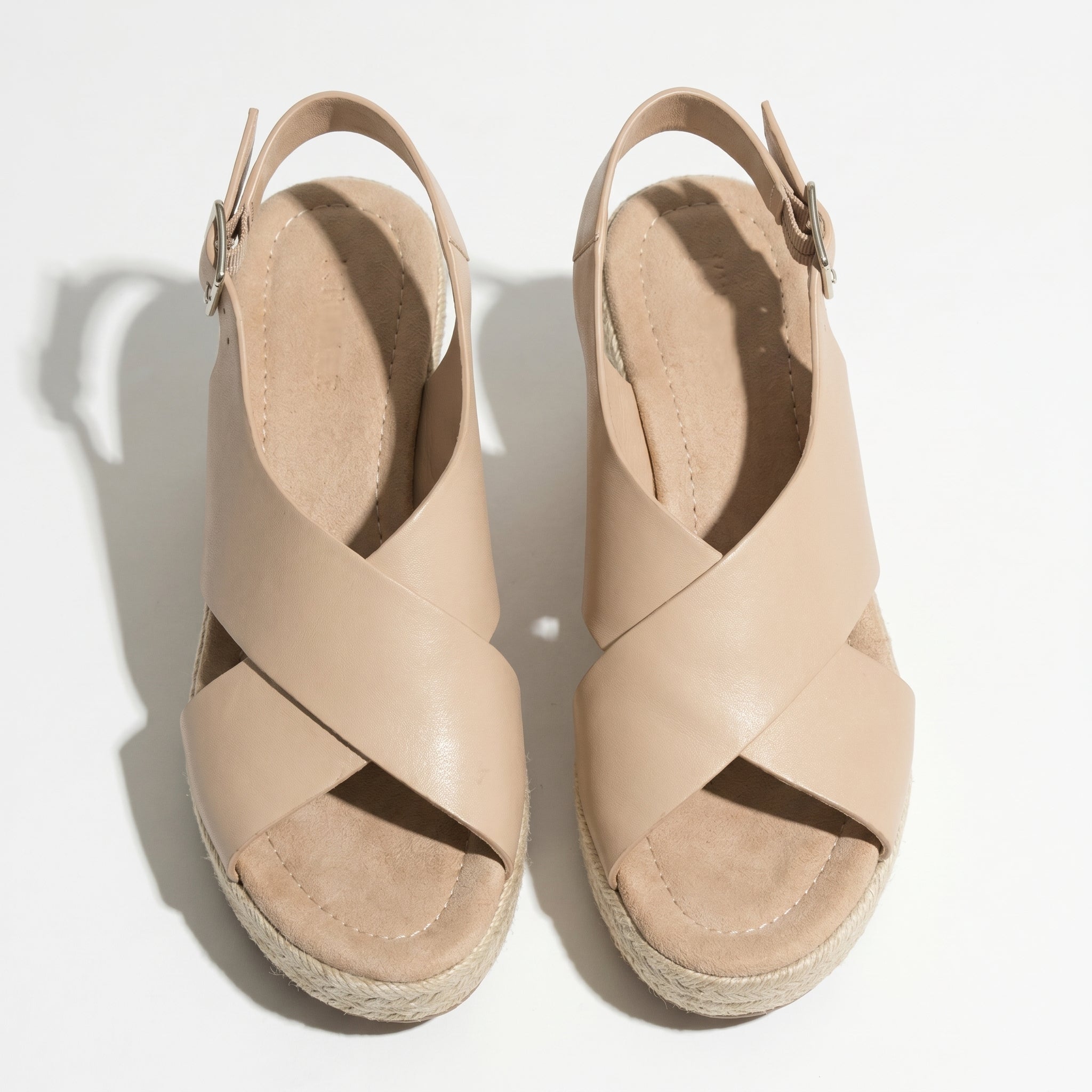 Alice - Women's Lightweight Open - Toe Sandals with Cushioned Sole - Footwear - Beige - Taylor & Bennett