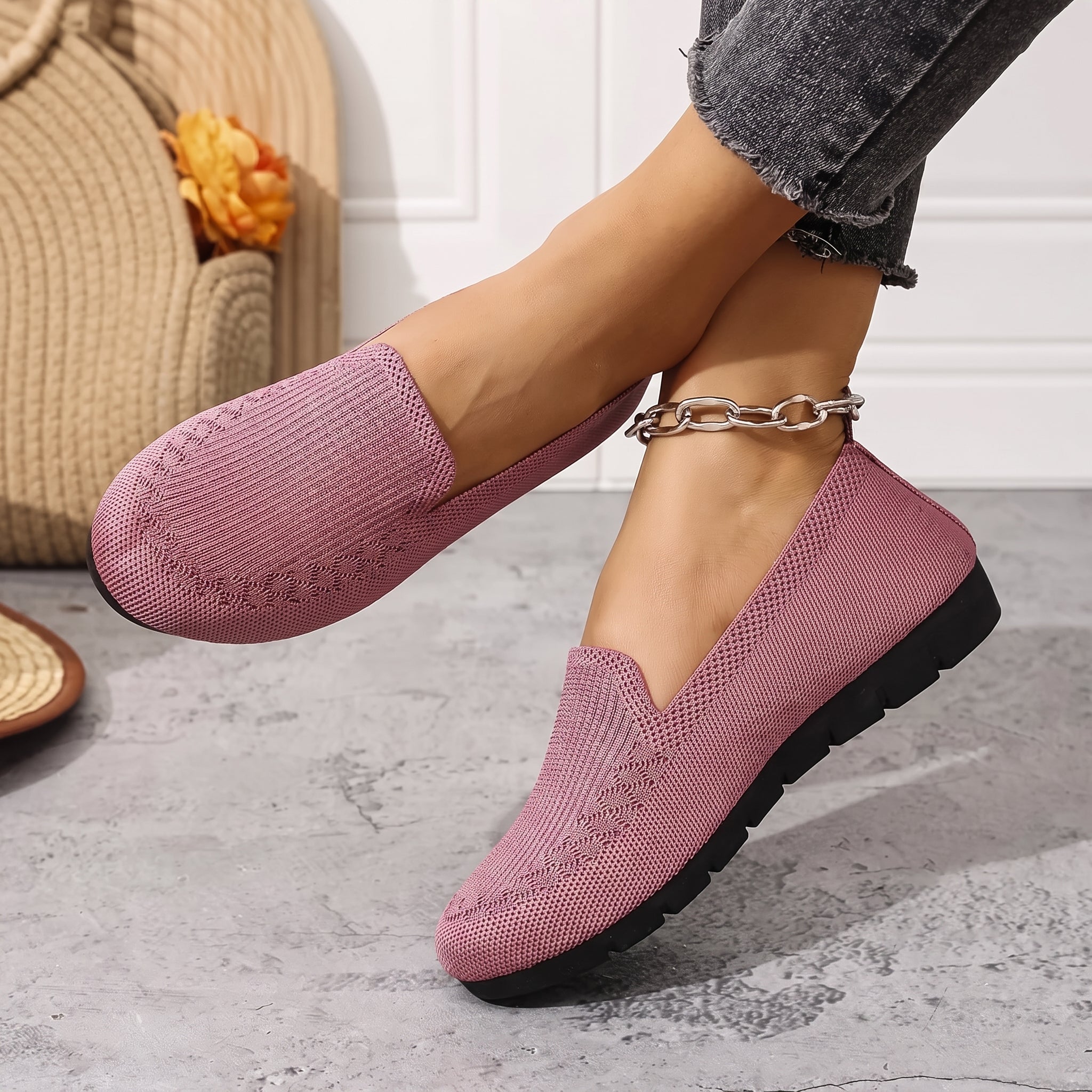 Alice - Women's Orthopaedic Breathable Cushioned Sole Loafers - Loafer - Pink - Taylor & Bennett