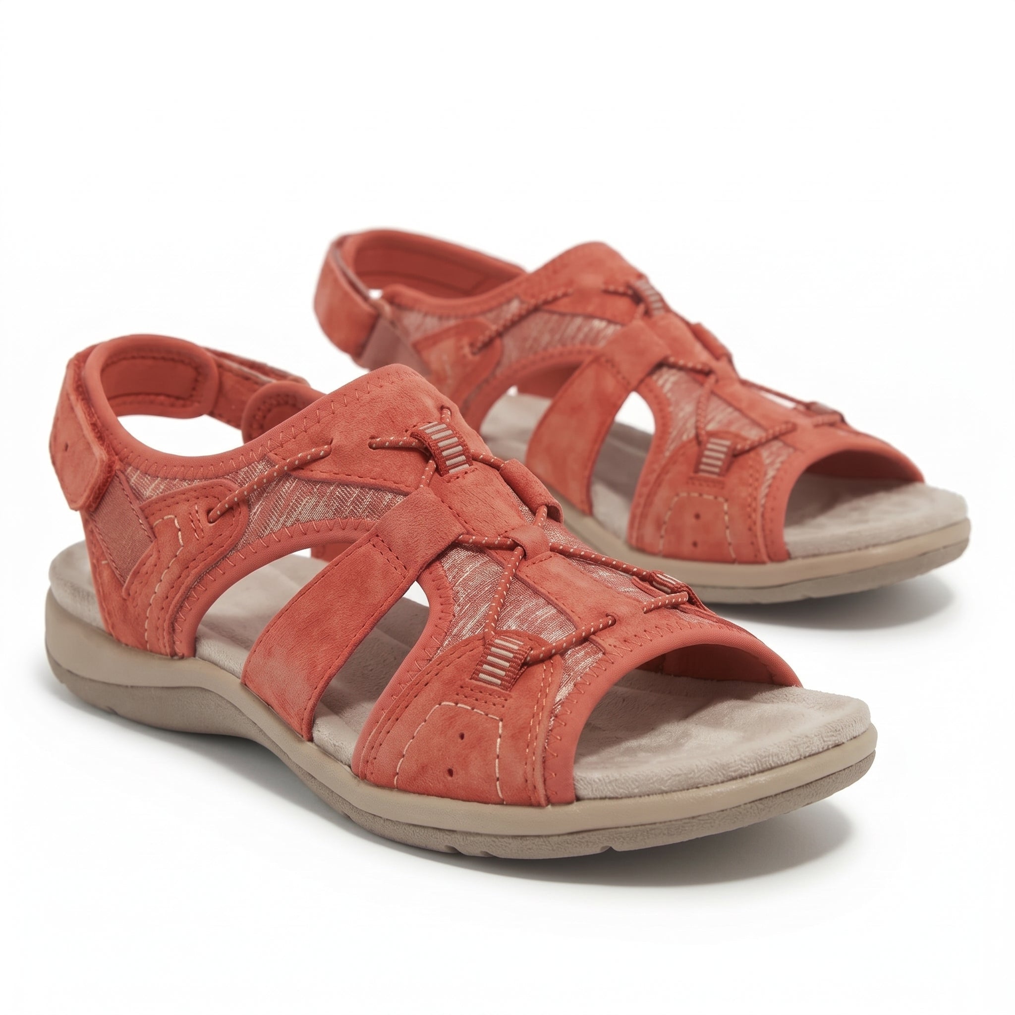 Alice - Women's Orthopaedic Sandals - Sandals - Red - Taylor & Bennett