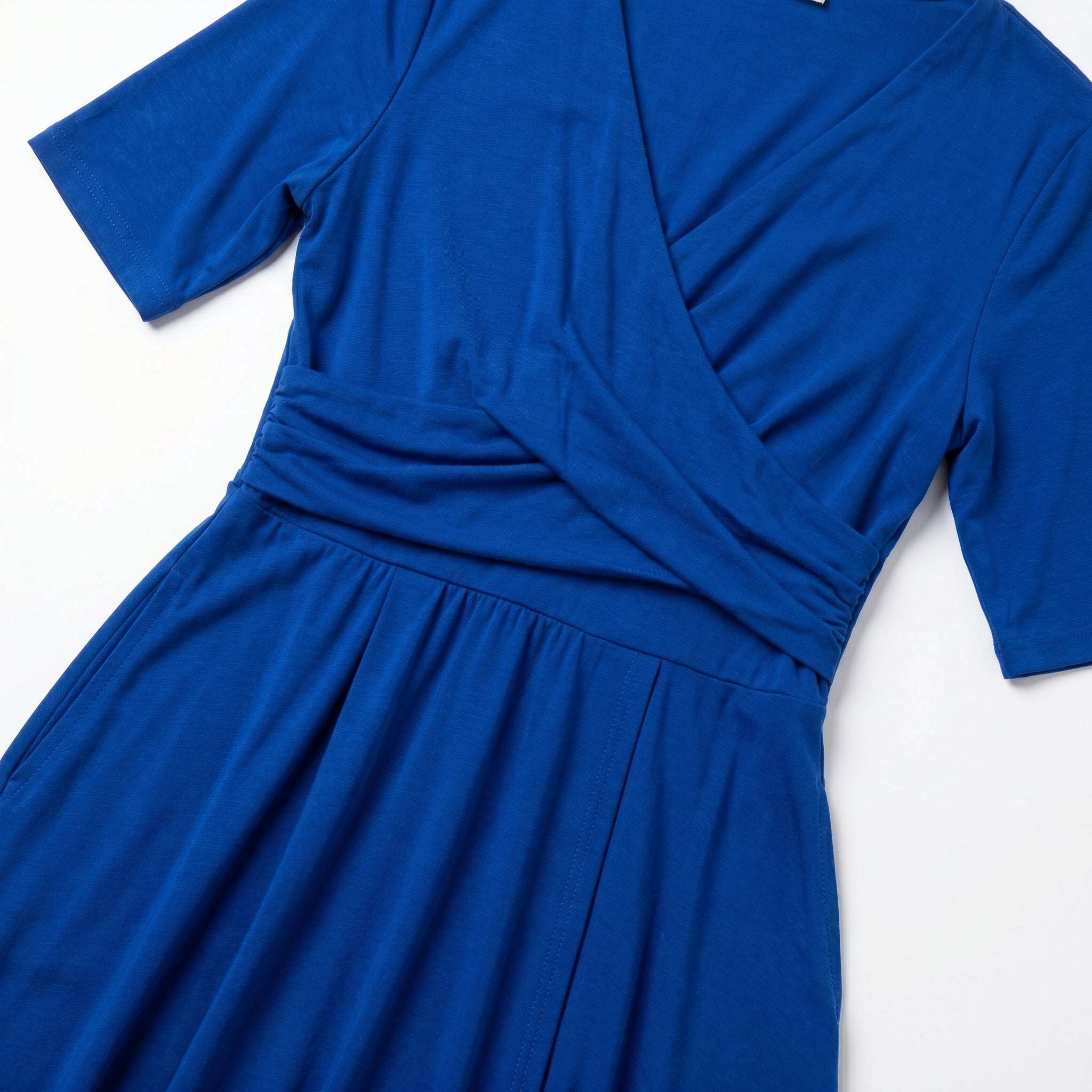 Amelia - Women's Flared Midi Dress - Women Dress - Blue - Taylor & Bennett