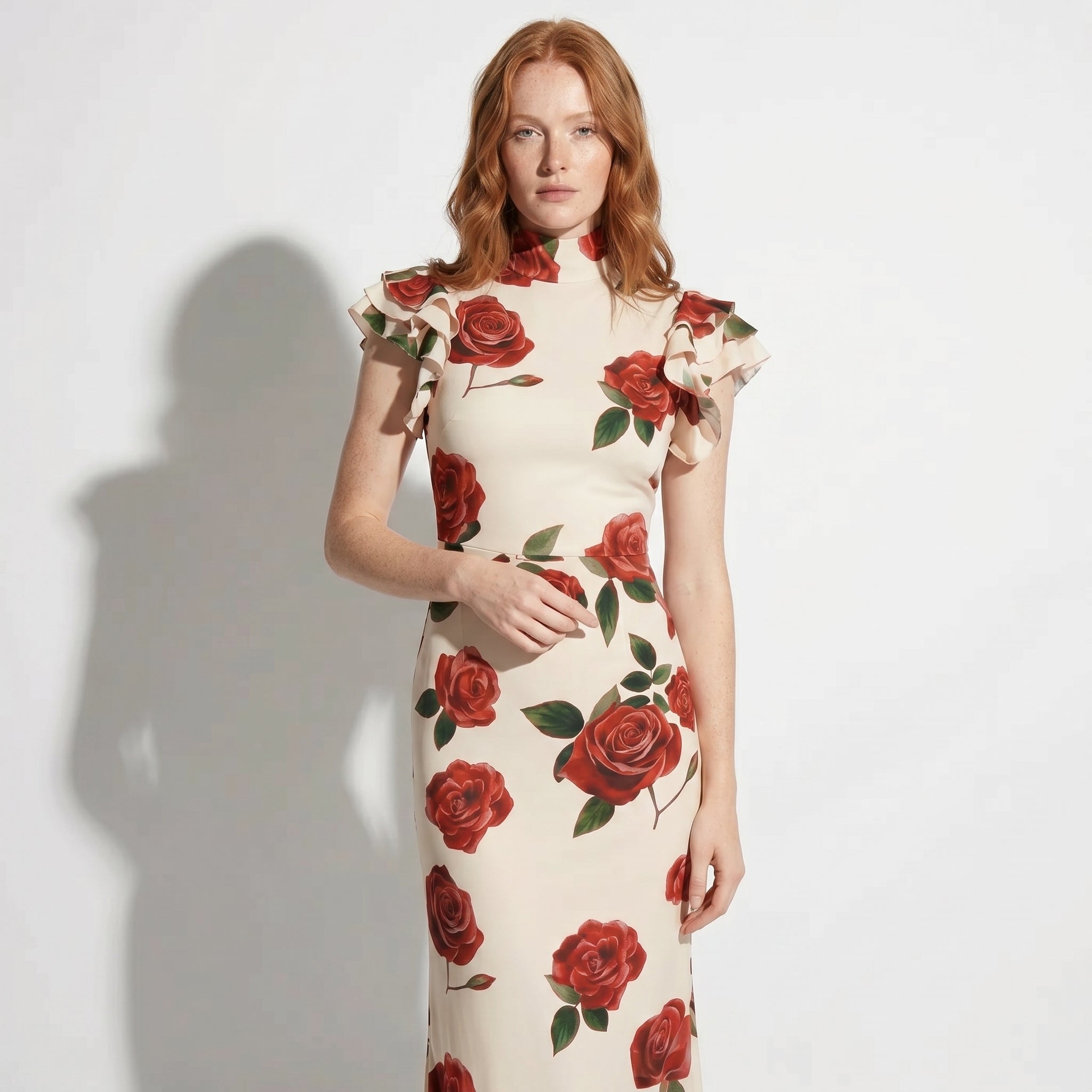 Amelia - Women's Floral Maxi Dress - Dresses - White - Taylor & Bennett