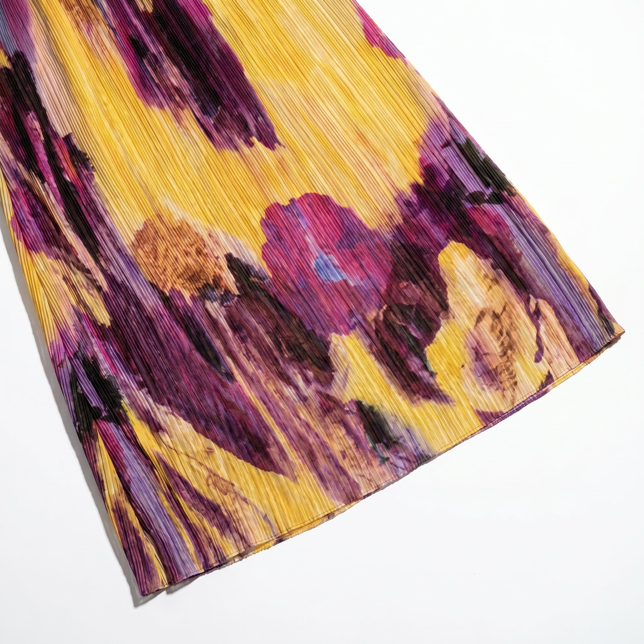 Amelia - Women's Floral Print Spaghetti Strap Maxi Dress - Dresses - Yellow - Taylor & Bennett