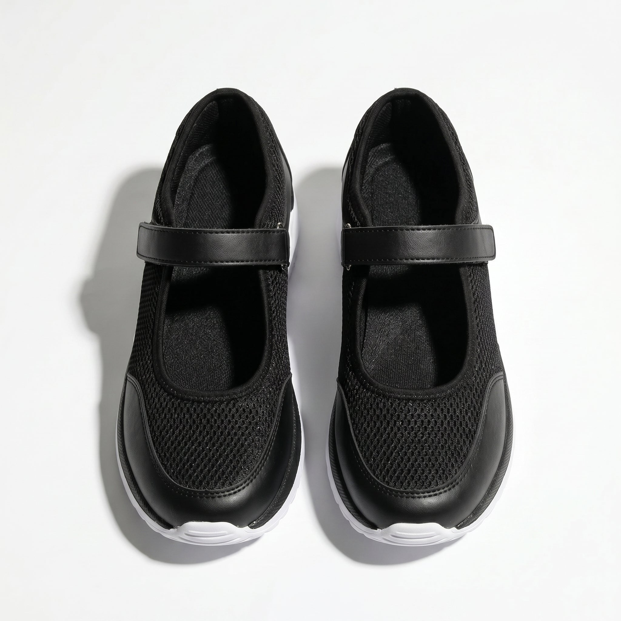 Amelia - Women's Orthopaedic Trainers - Trainers - Black - Taylor & Bennett