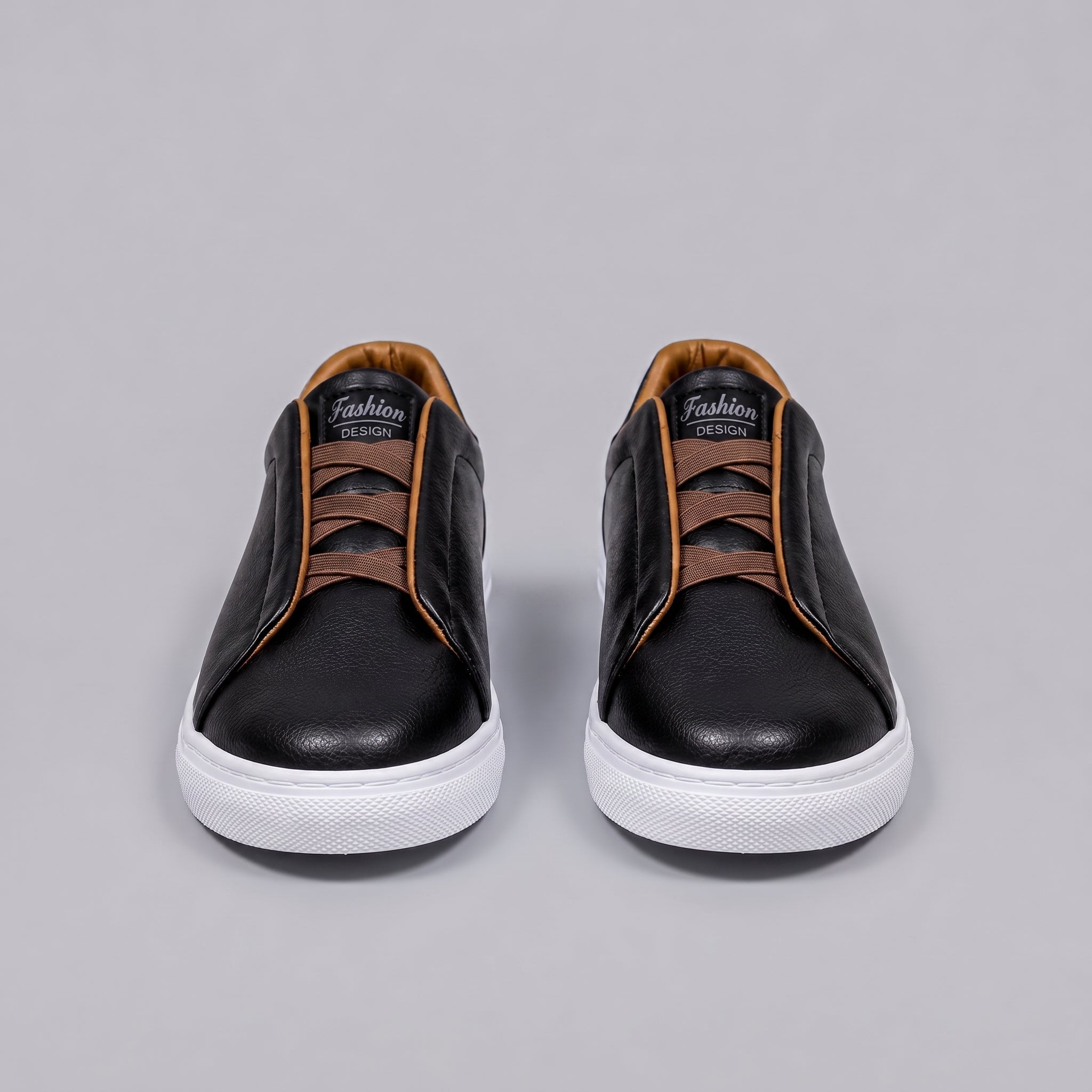 Andreas - Men's Orthopaedic Casual Low-Top Trainers - Sneakers - Black - Taylor & Bennett