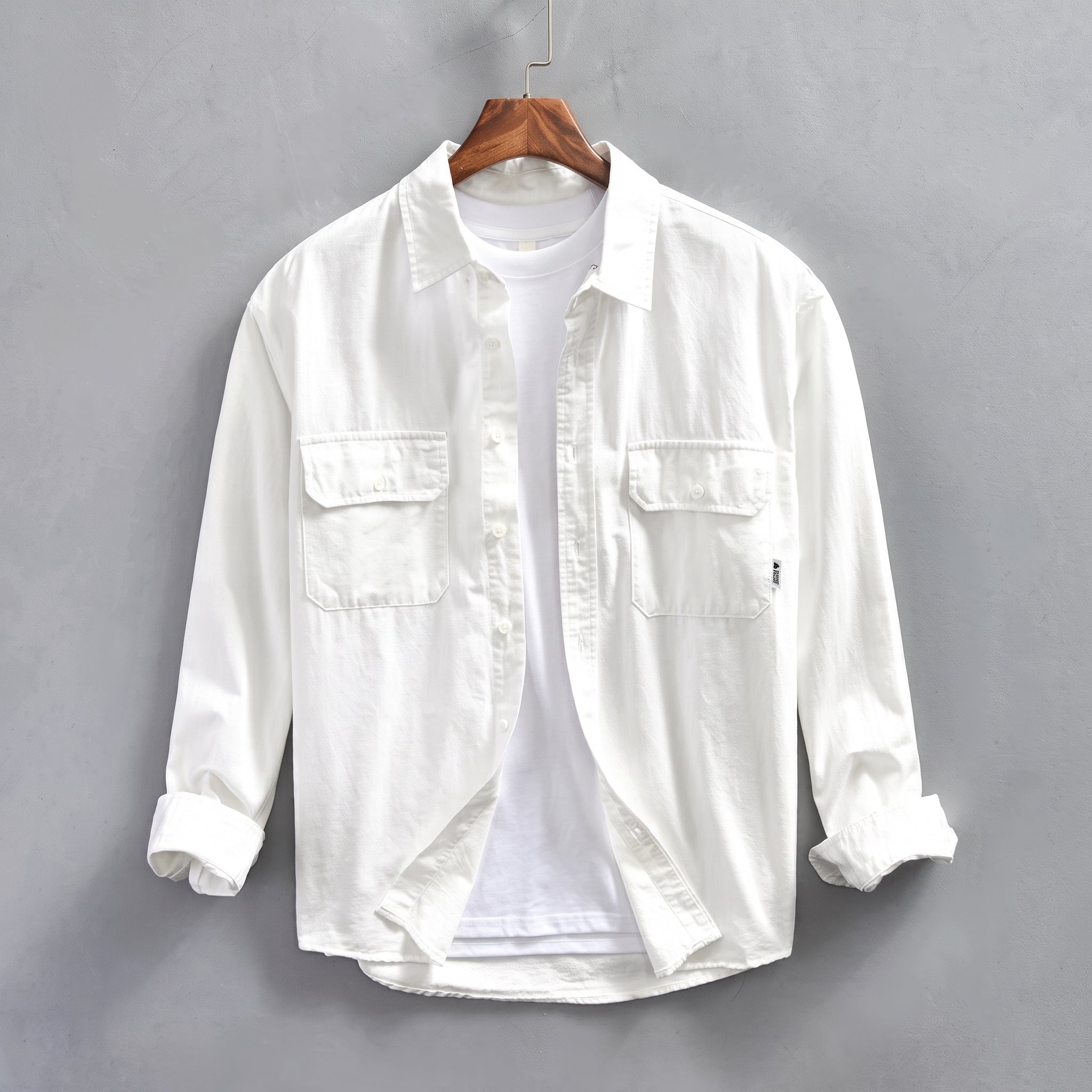 Arthur - Men's Button-Down Dual Flap Chest Pocket Shirt - Shirts - Green - Taylor & Bennett