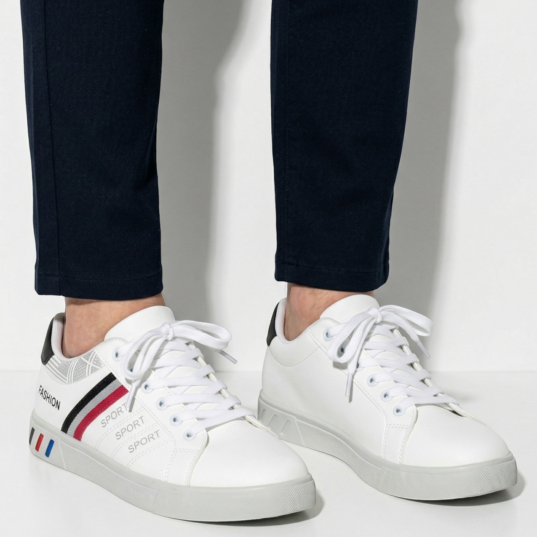 Arthur - Men's White Casual Trainers - Trainers - White - Taylor & Bennett