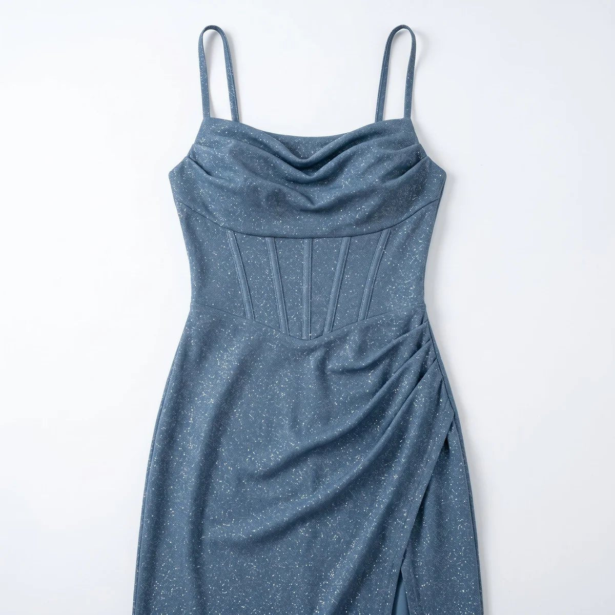 Ava - Women's Elegant Party Sequin Maxi Dress - Maxi Dress - Blue - Taylor & Bennett
