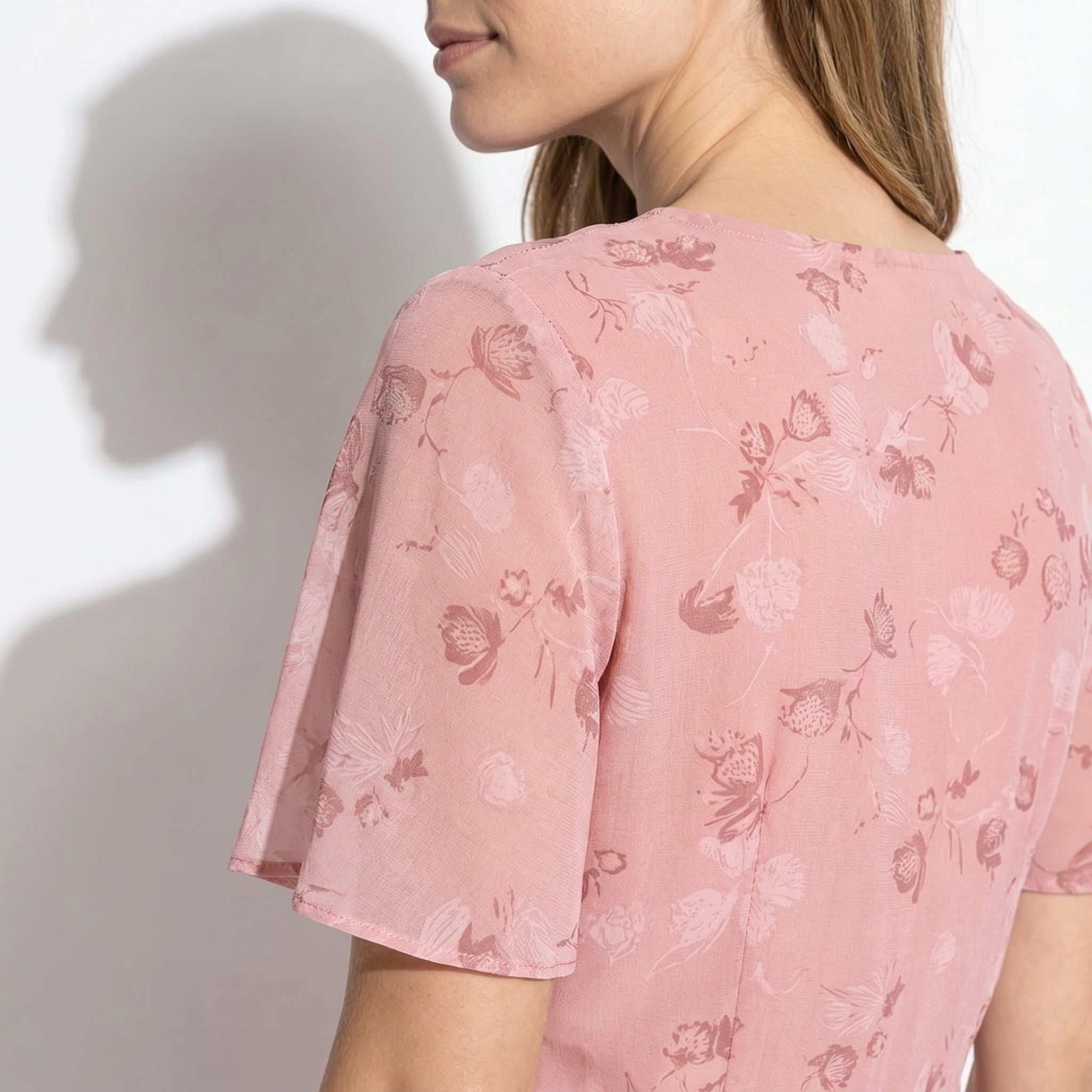 Ava – Women's Summer Floral Print Chiffon Maxi Dress - Maxi Dress - Pink - Taylor & Bennett