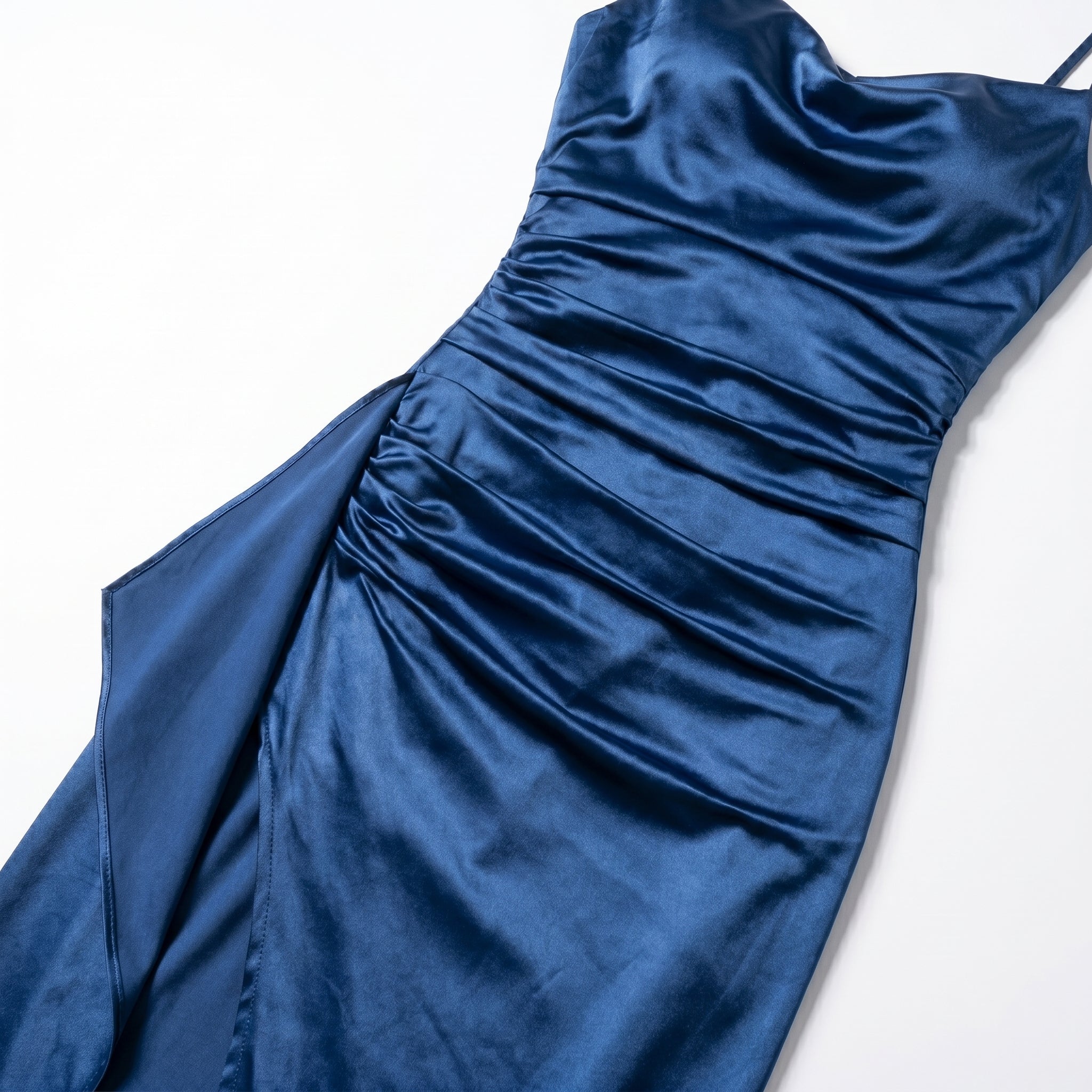 Avelisse - Women's Party Bodycon High Slit Maxi Dress - Dress - Navy Blue - Taylor & Bennett