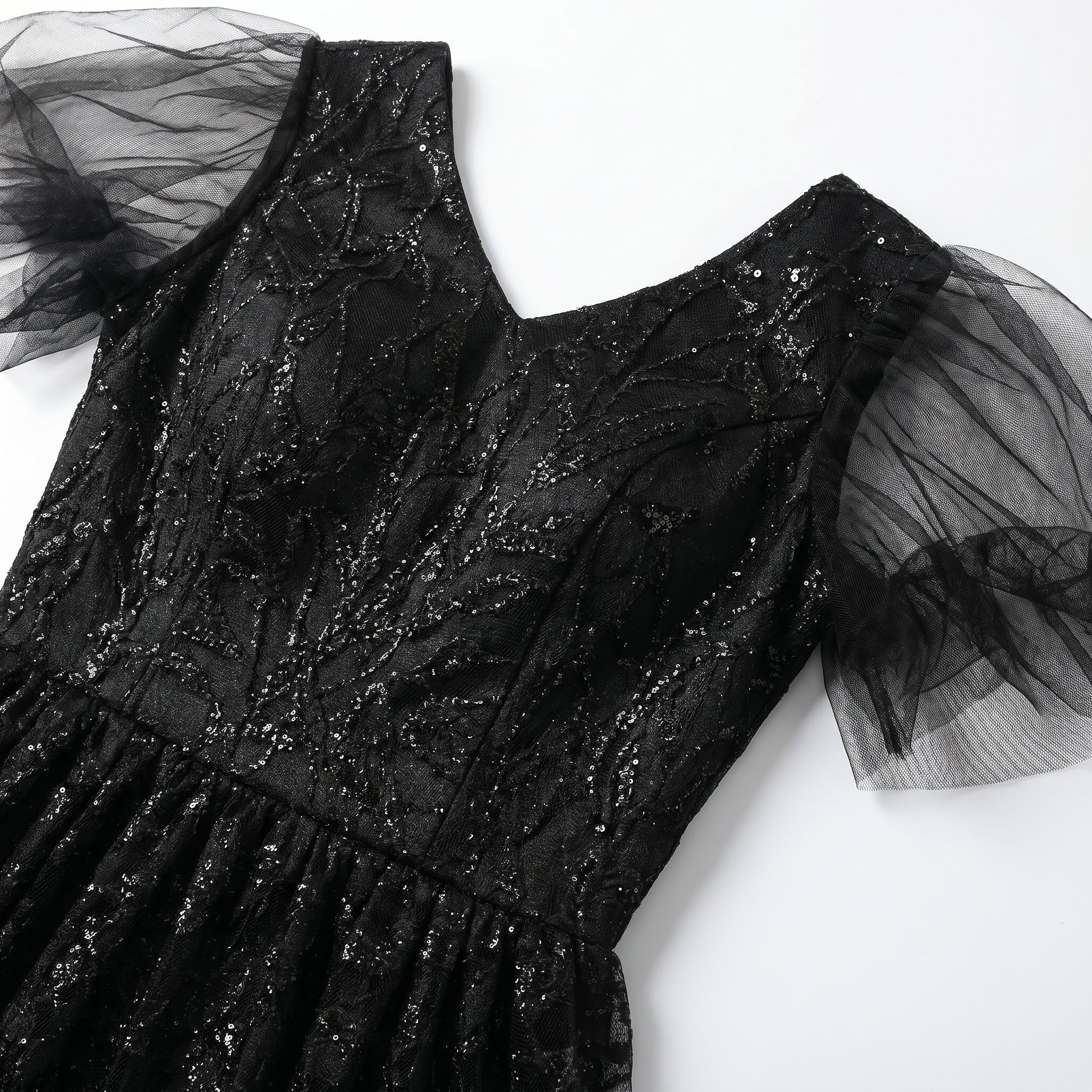 Beatrice - Women's Party Sequin Maxi Dress - Maxi Dresses - Black - Taylor & Bennett