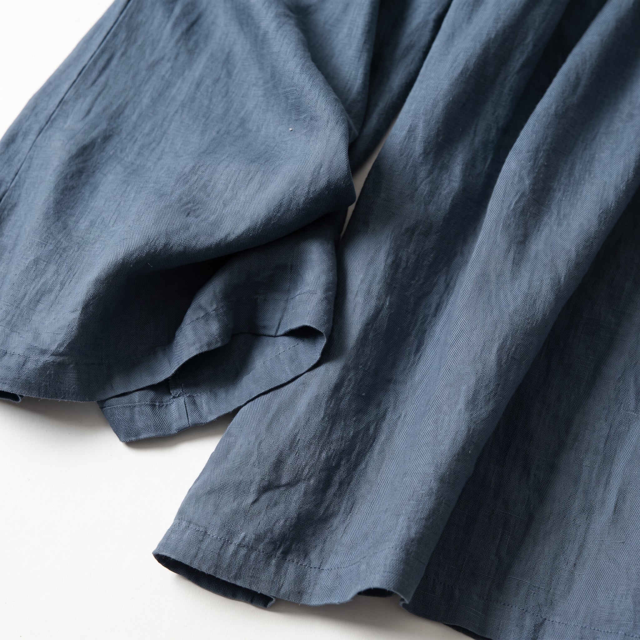Beatrice - Women's Summer Wide-Leg Pleated Culotte Pants - Culottes - Blue - Taylor & Bennett
