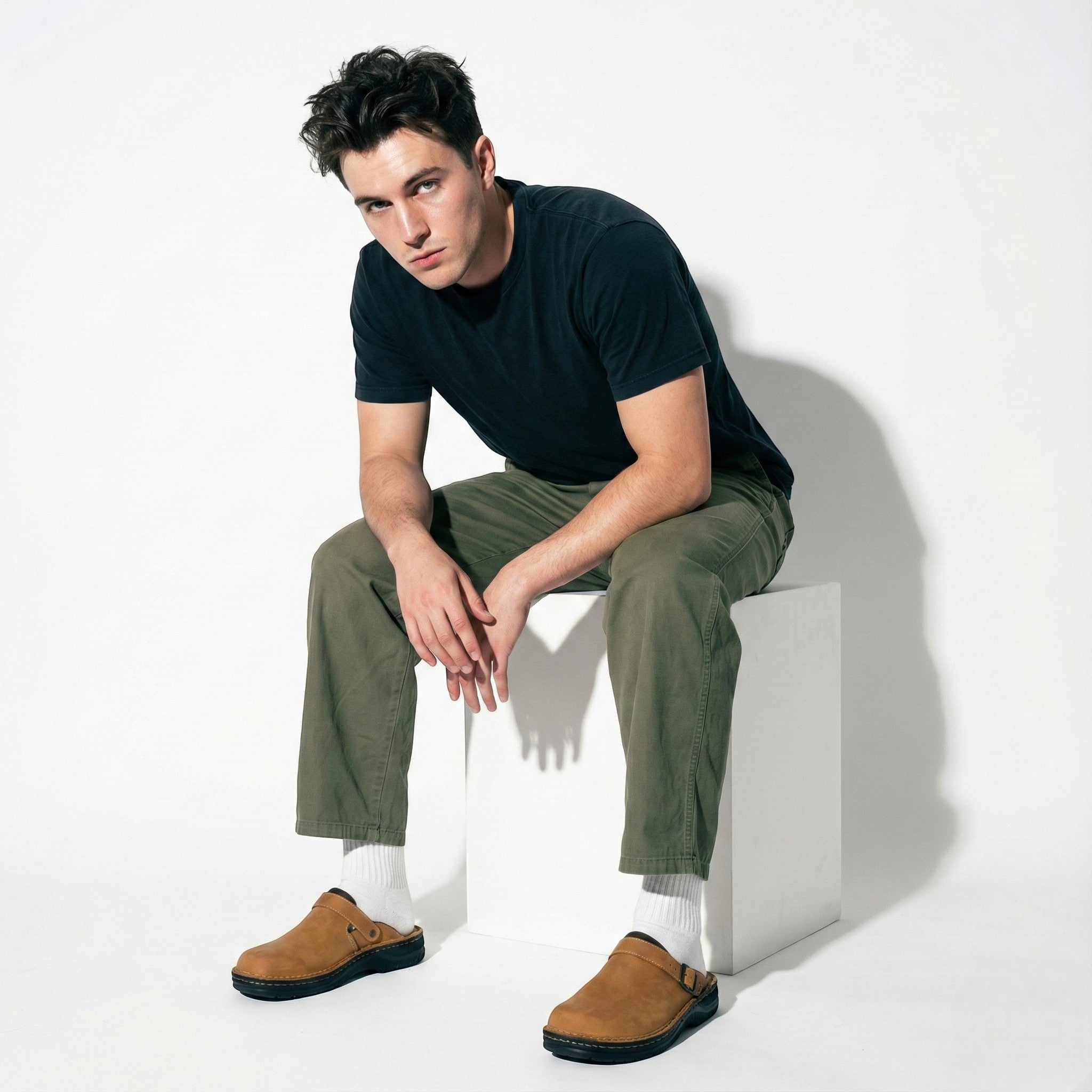 Benjamin – Elegant Orthopaedic Clogs – Slip - Resistant, Padded Sole - Shoes - Brown - Taylor & Bennett