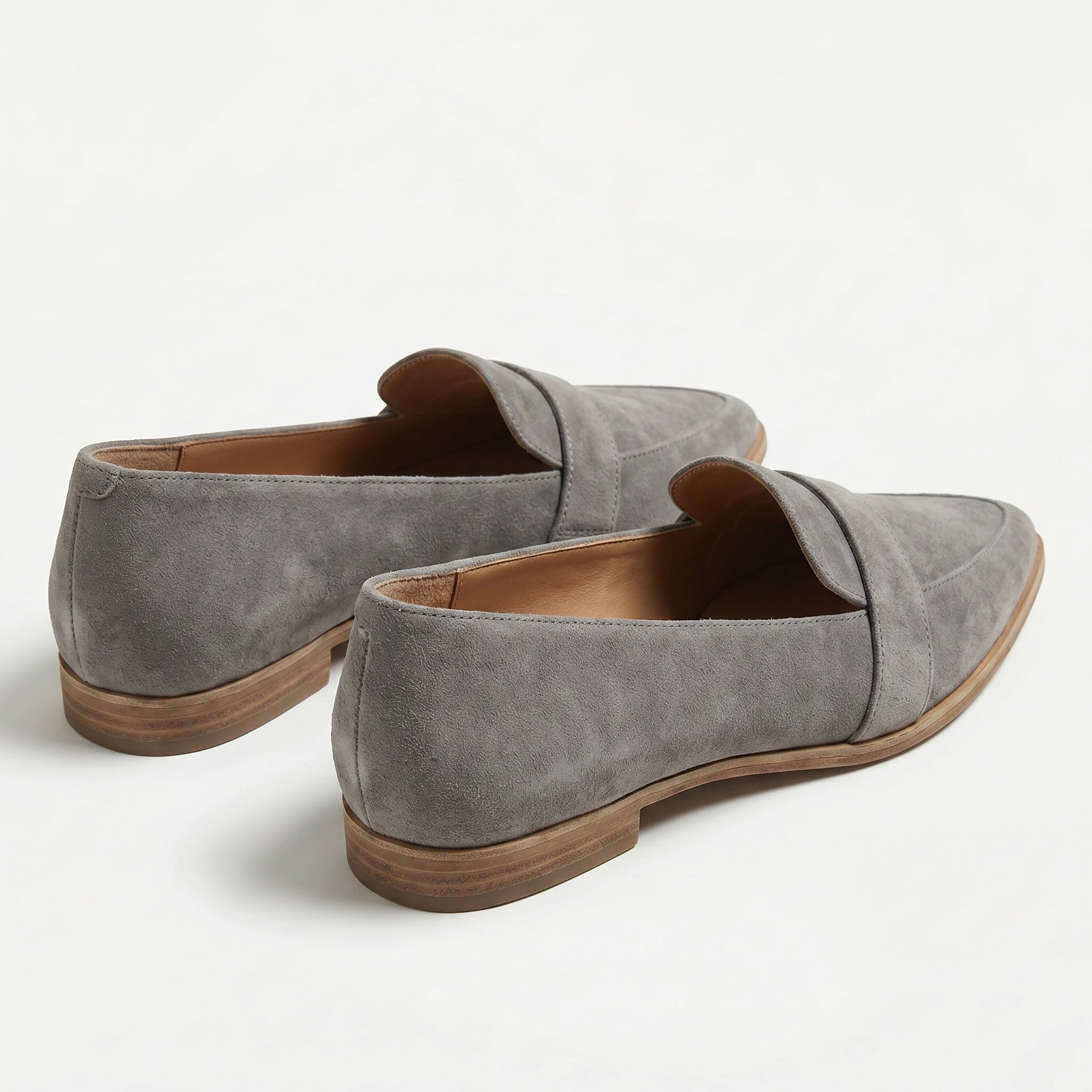 Charlotte - Women's Slip - on Loafers with Contoured Insole - Loafers - Grey - Taylor & Bennett
