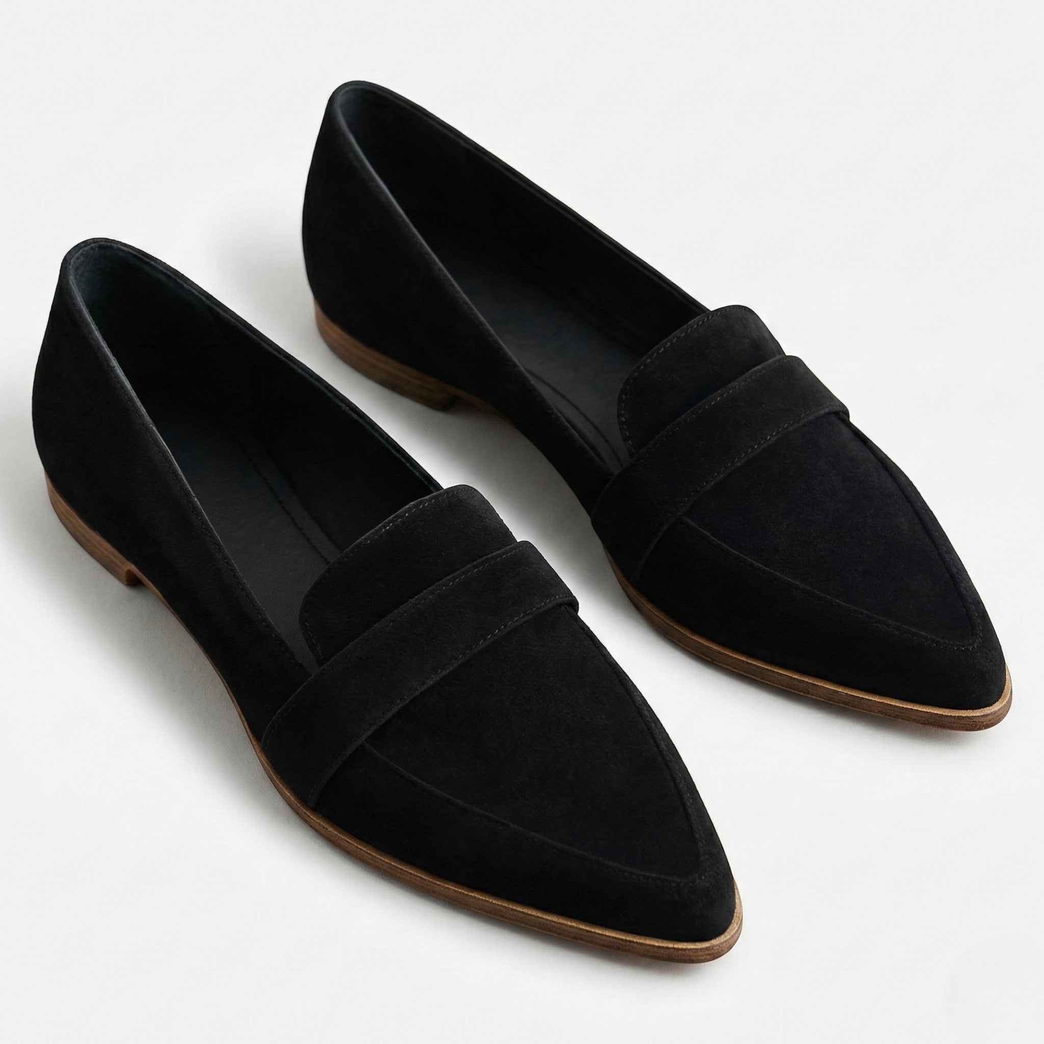 Charlotte - Women's Slip - on Loafers with Contoured Insole - Loafers - Black - Taylor & Bennett