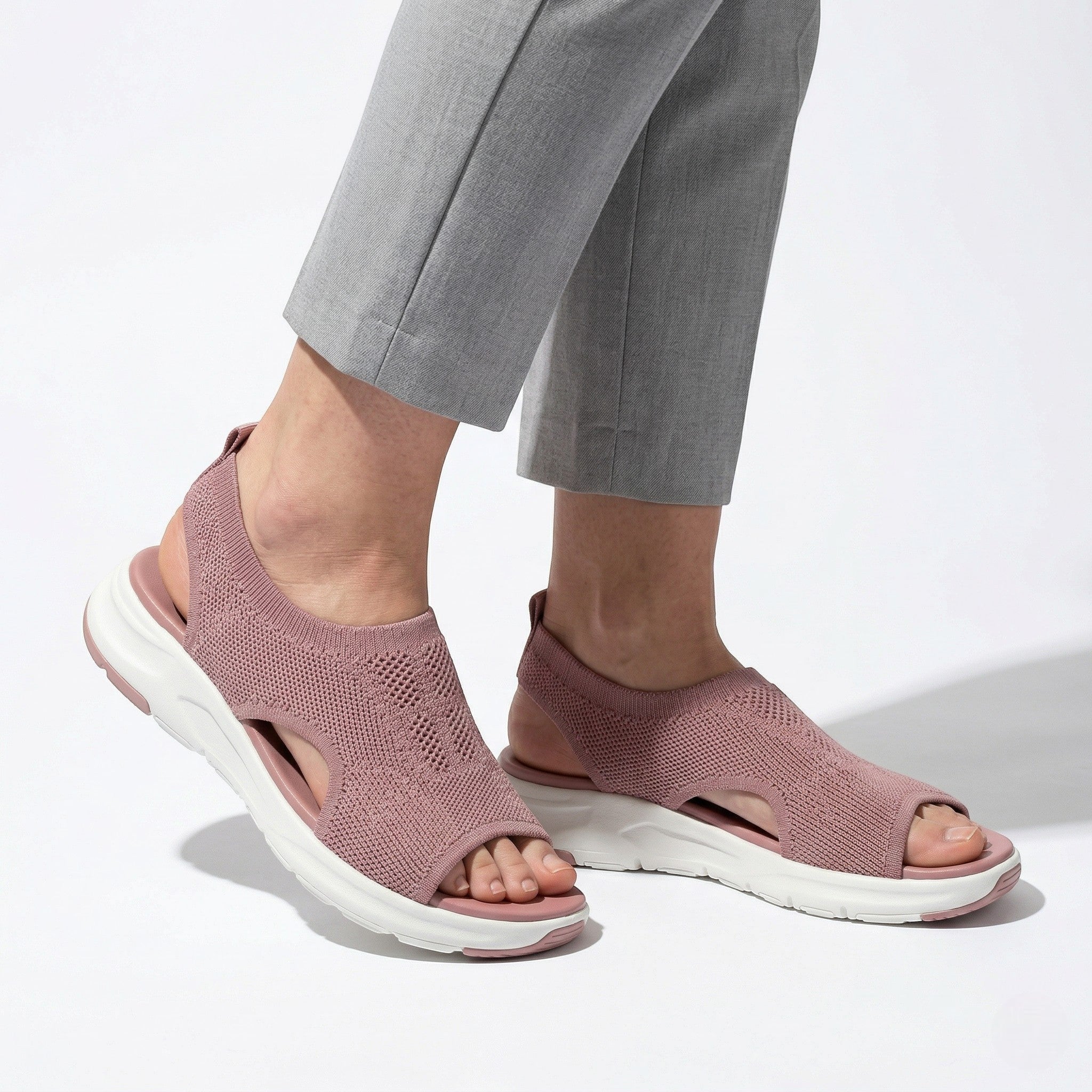Chloe - Women's Orthopaedic Breathable Sandals - Sandal - Pink - Taylor & Bennett
