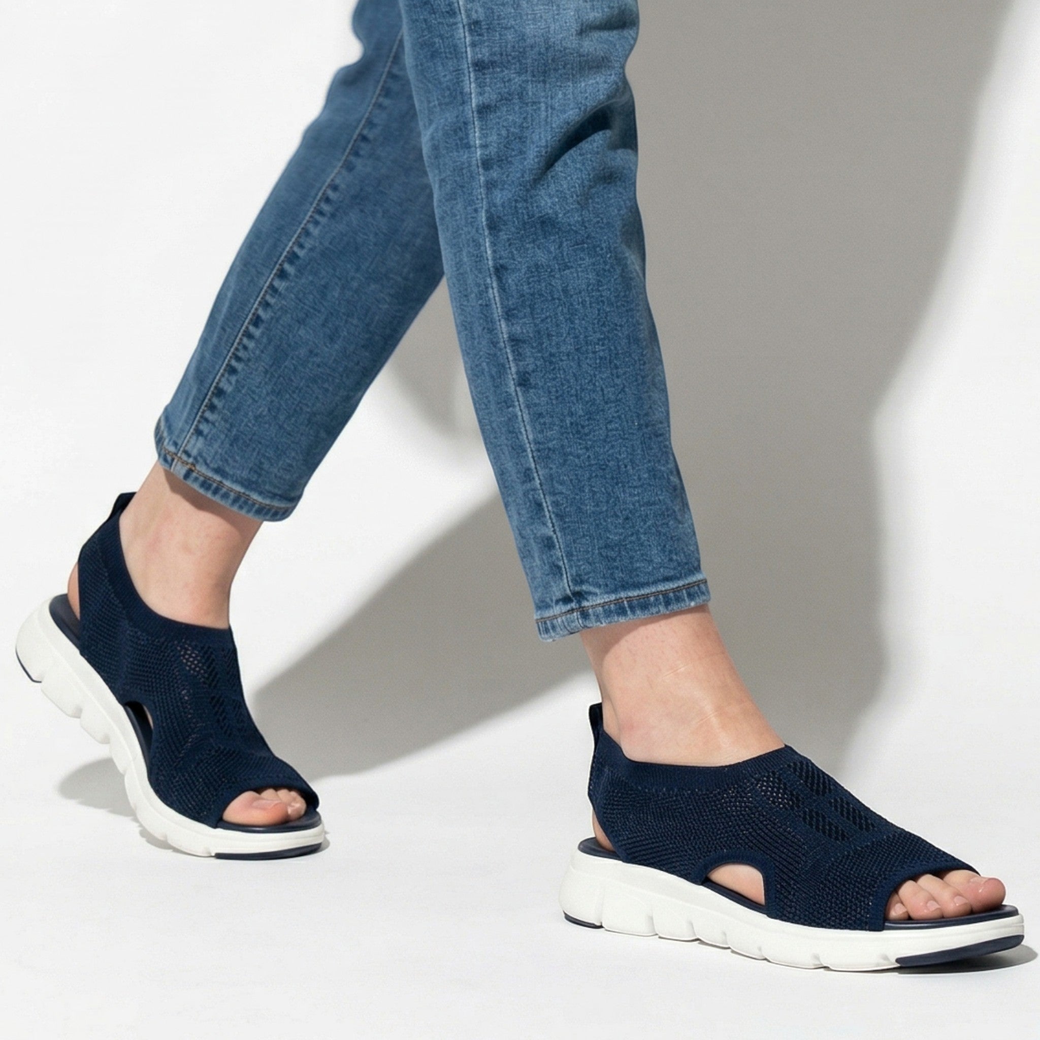 Chloe - Women's Orthopaedic Breathable Sandals - Sandal - Blue - Taylor & Bennett