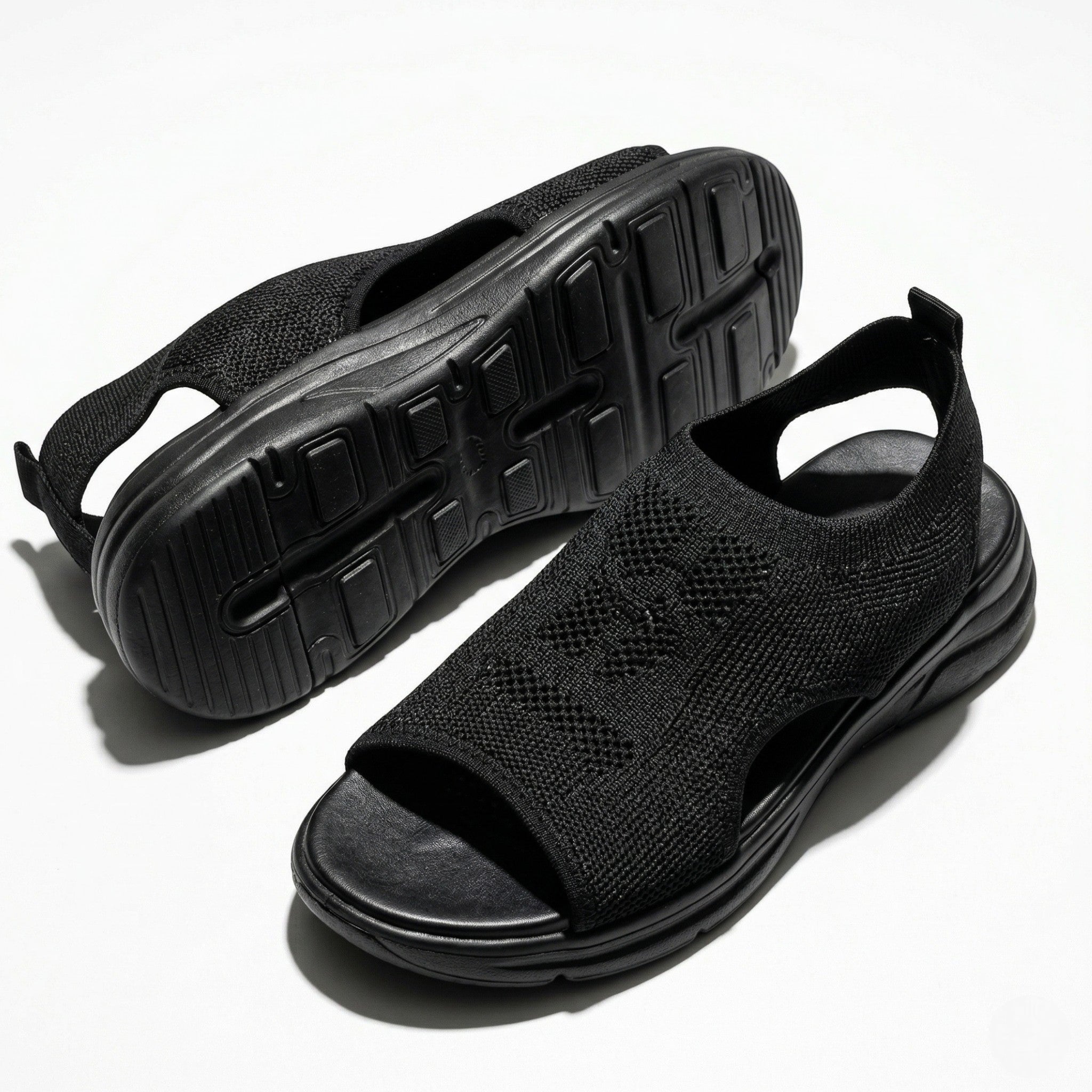 Chloe - Women's Orthopaedic Breathable Sandals - Sandal - Black - Taylor & Bennett
