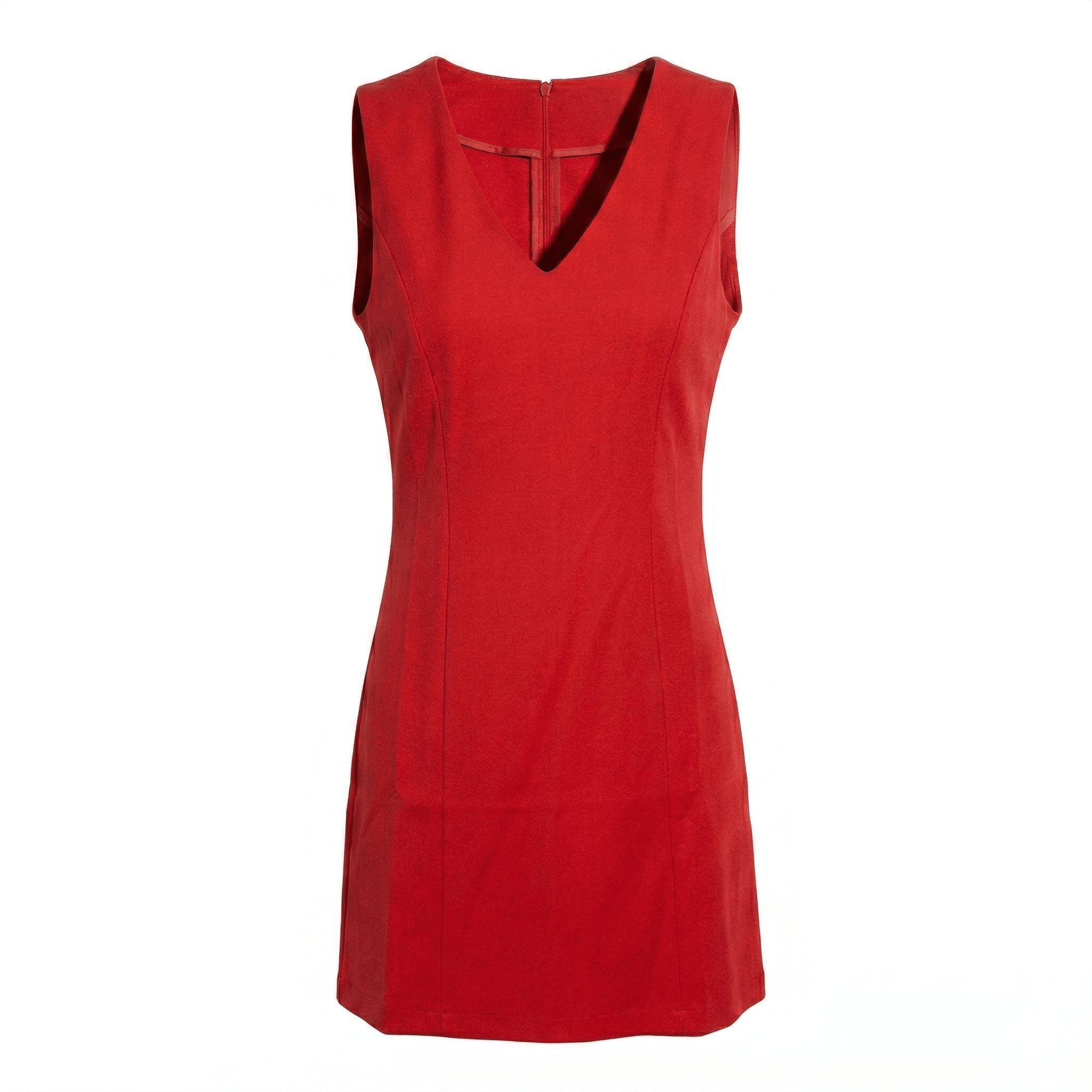 Chloe - Women's Semi - Formal Sleeveless Mini Dress - Mini Dress - Red - Taylor & Bennett