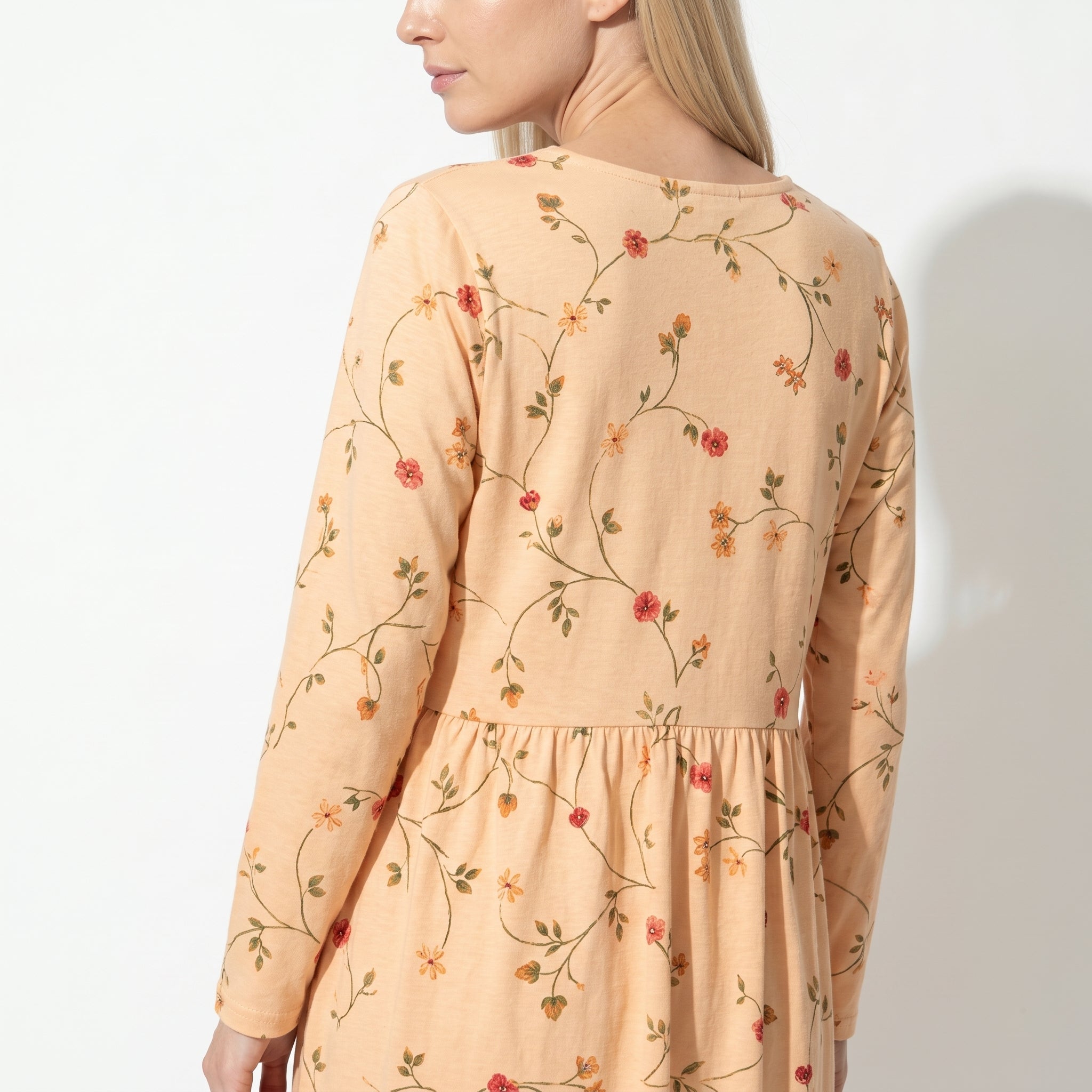Chloe - Women's V - Neck Printed Maxi Dress - Dress - Yellow - Taylor & Bennett