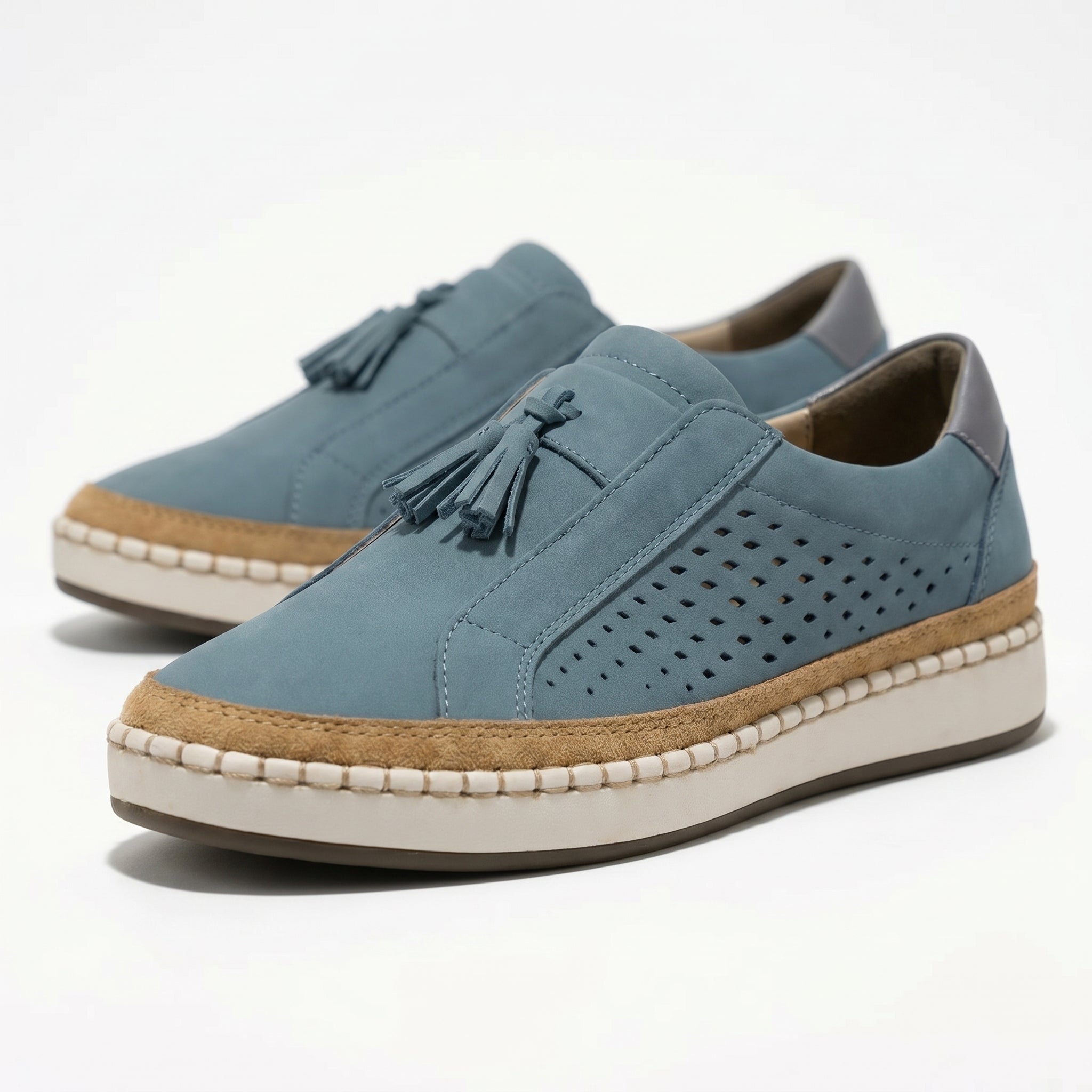 Claire - Women's Slip - On Trainers - Shoes - Blue - Taylor & Bennett