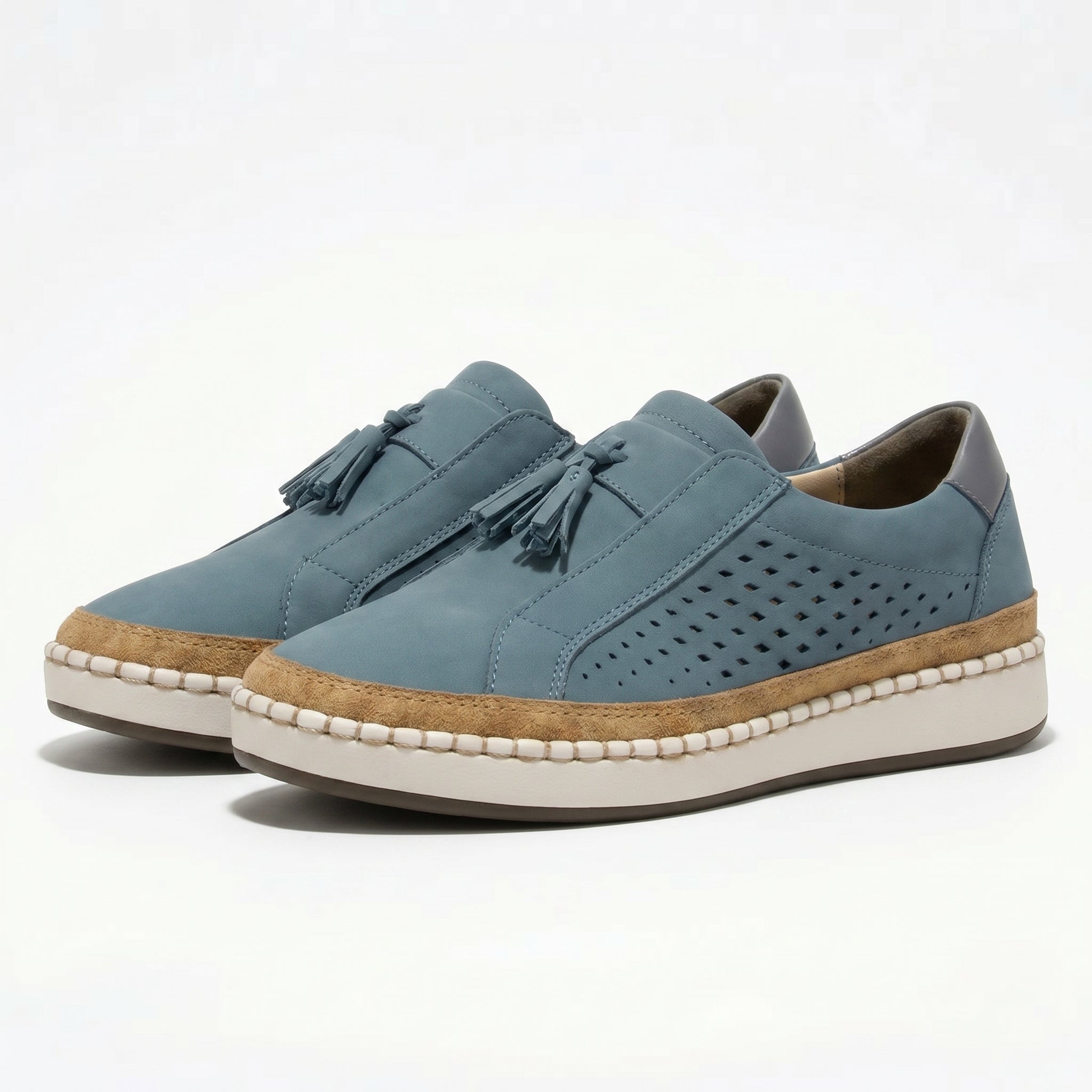 Claire - Women's Slip - On Trainers - Shoes - Blue - Taylor & Bennett
