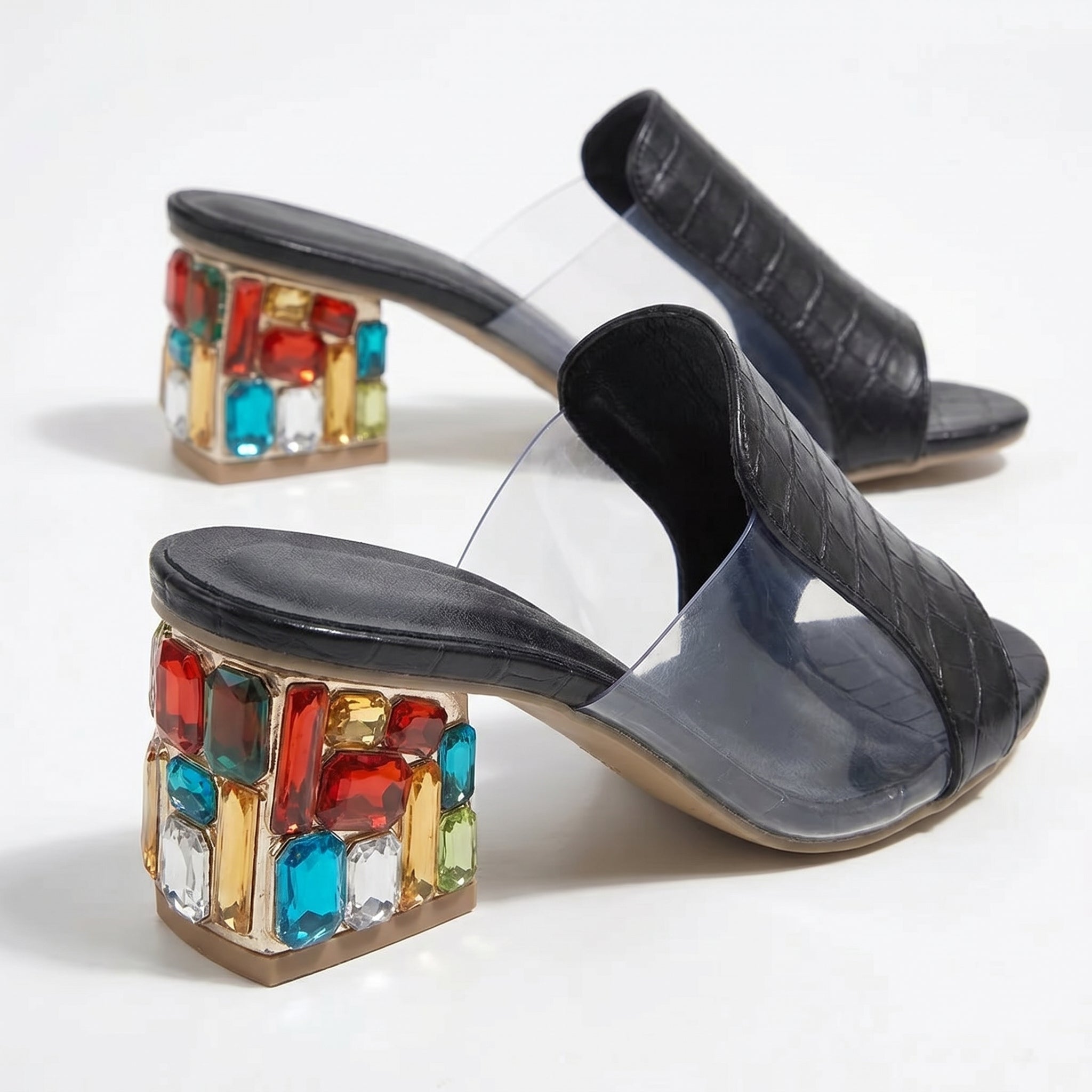 Clara - Women's Block Heel Sandals - Sandals - Black - Taylor & Bennett