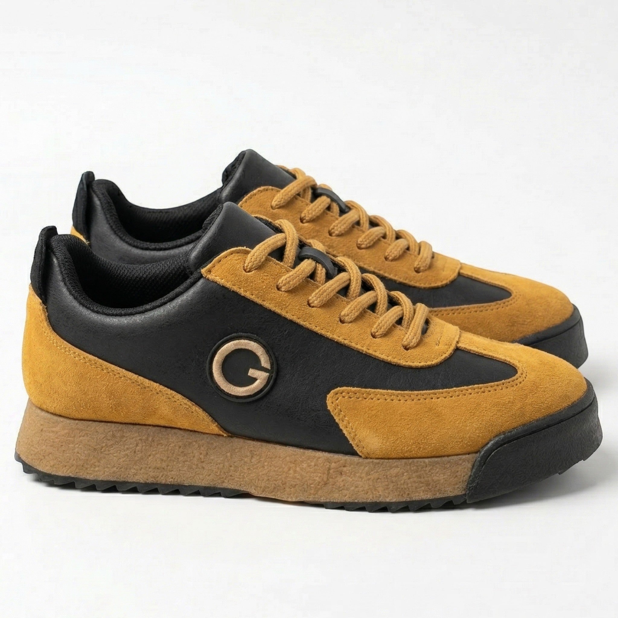 Connor - Men's Lace - Up Casual Trainers - Shoes - Brown - Taylor & Bennett
