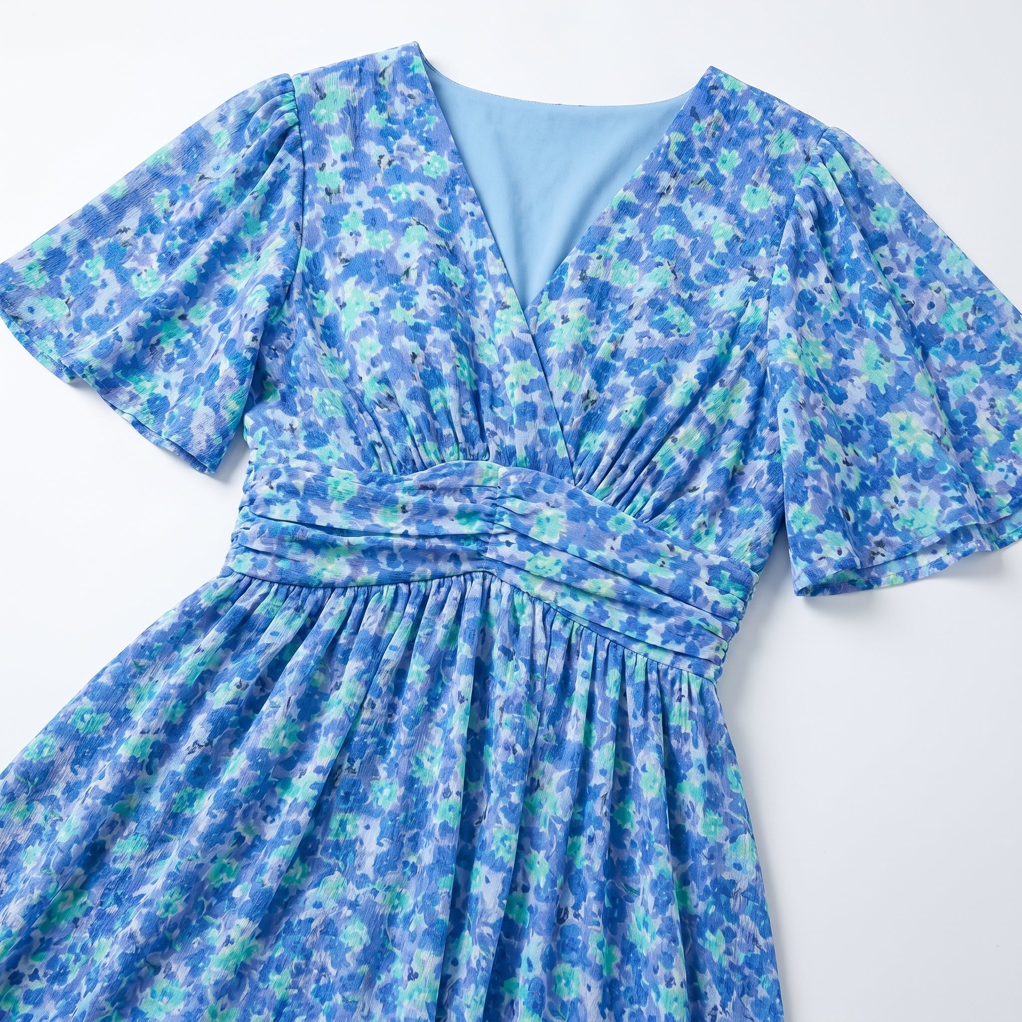 Daisy - Women's Floral Maxi Dress - Dress - Blue - Taylor & Bennett