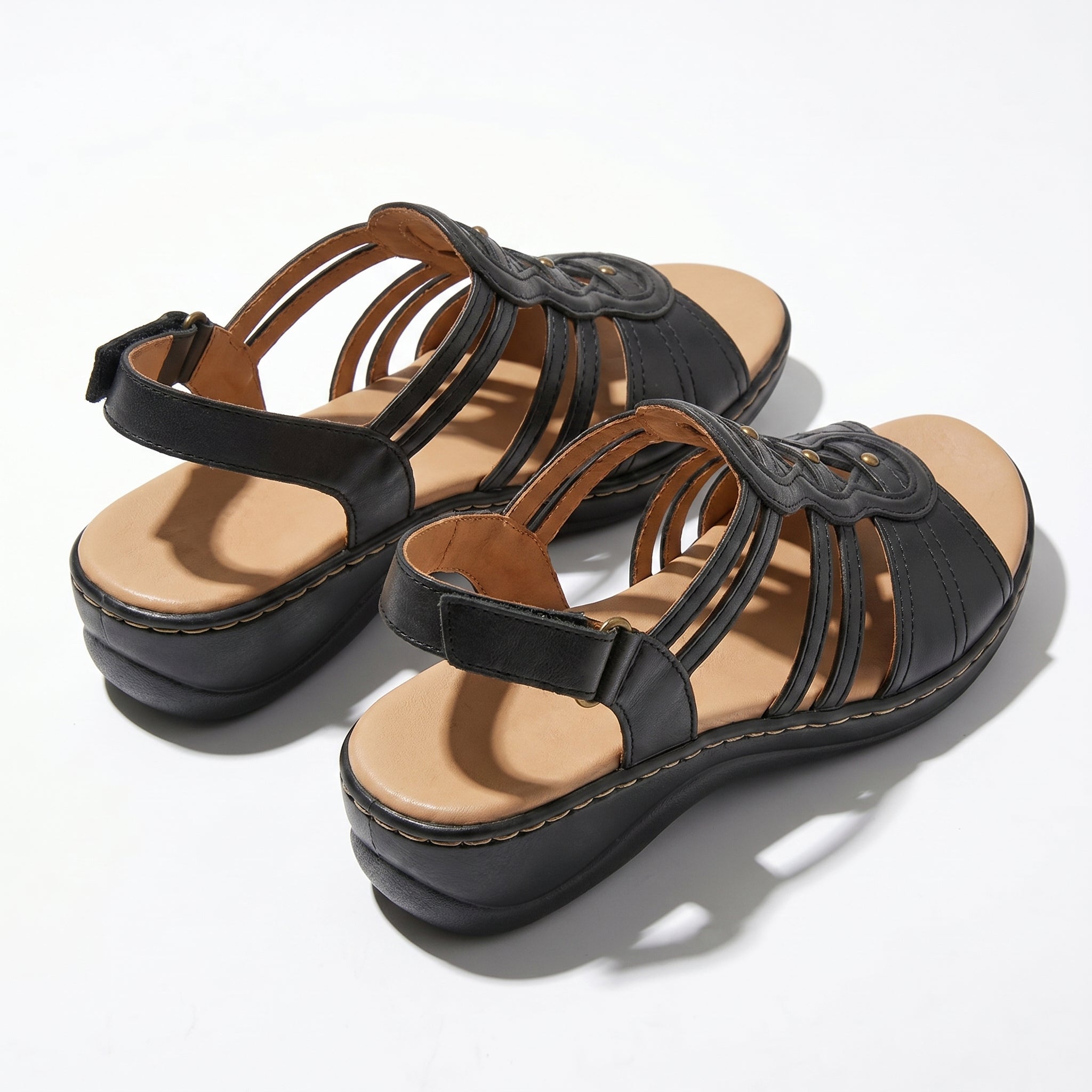 Daisy - Women's Strap Slingback Sandals - Sandals - Black - Taylor & Bennett
