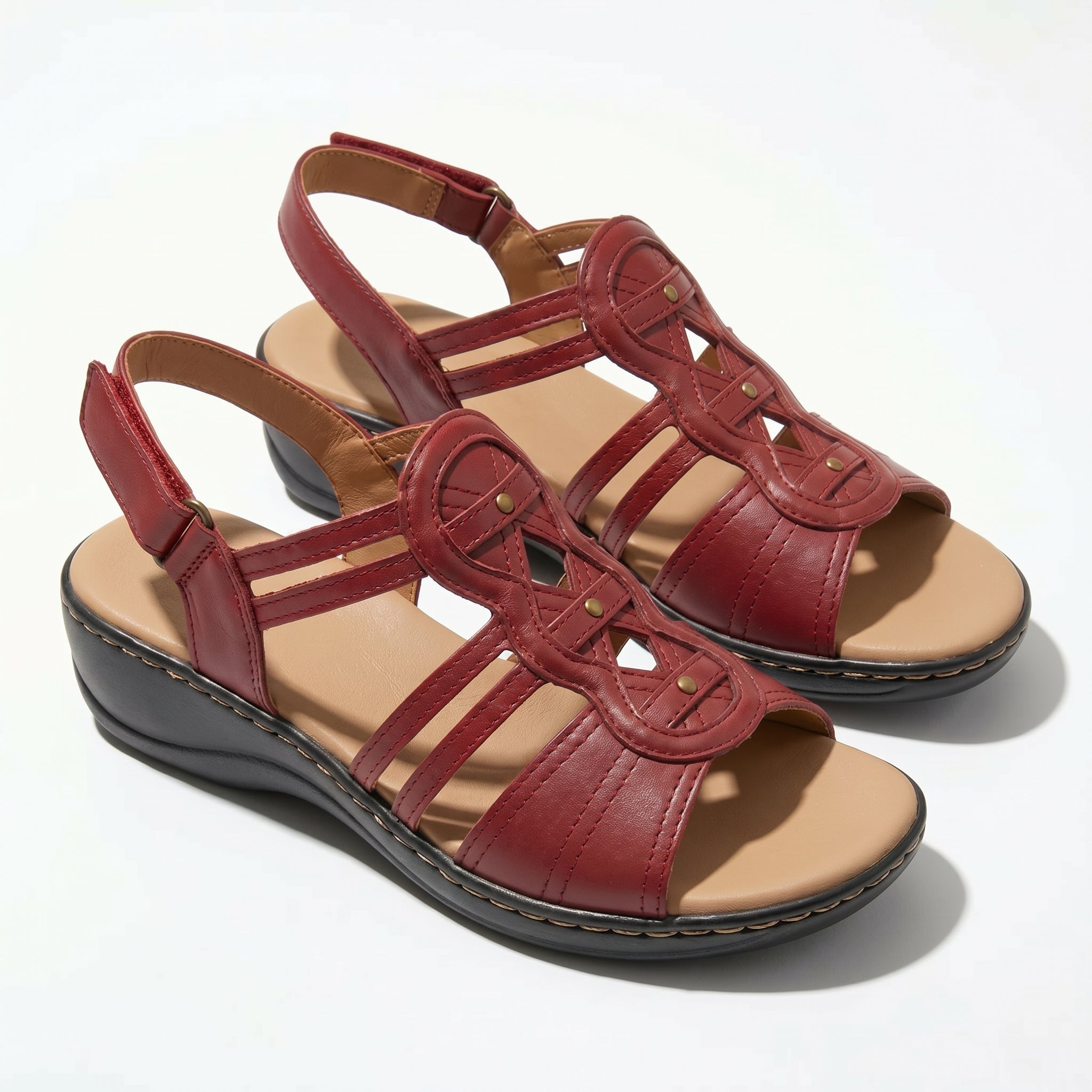 Daisy - Women's Strap Slingback Sandals - Sandals - Brown - Taylor & Bennett