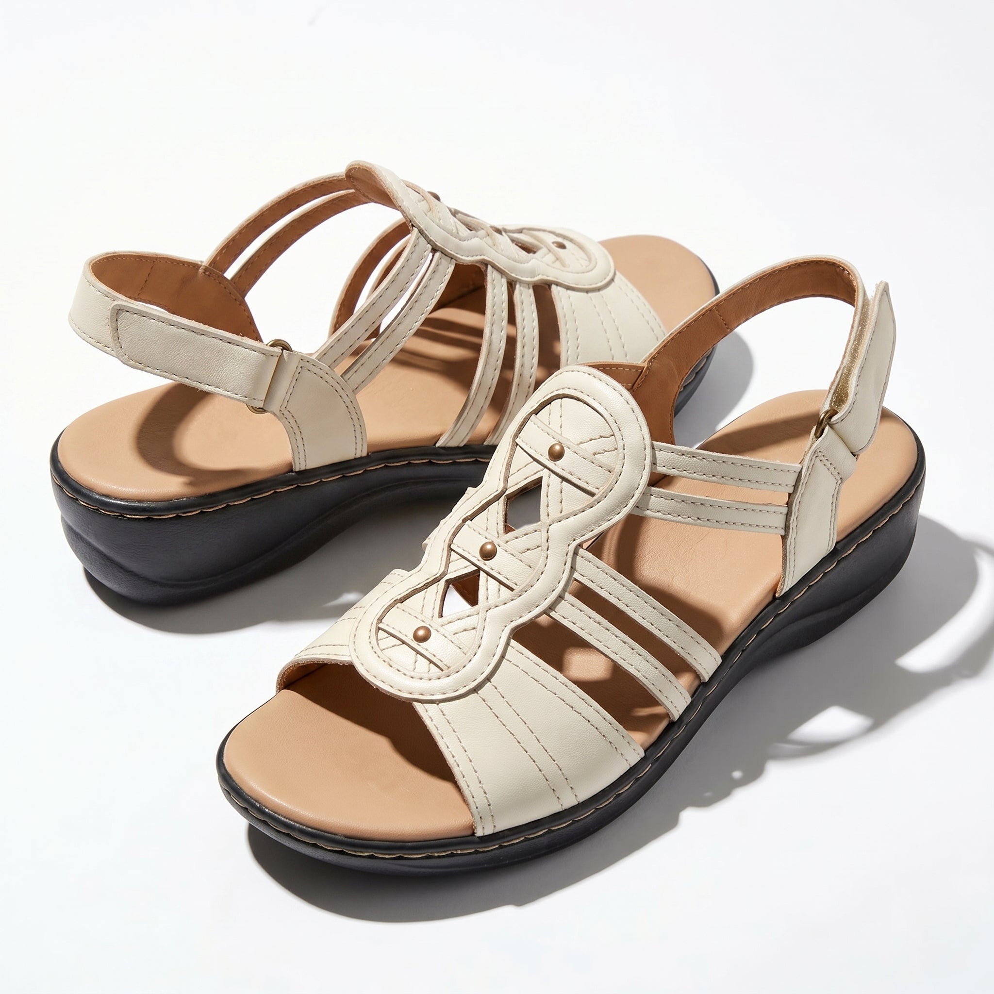 Daisy - Women's Strap Slingback Sandals - Sandals - White - Taylor & Bennett